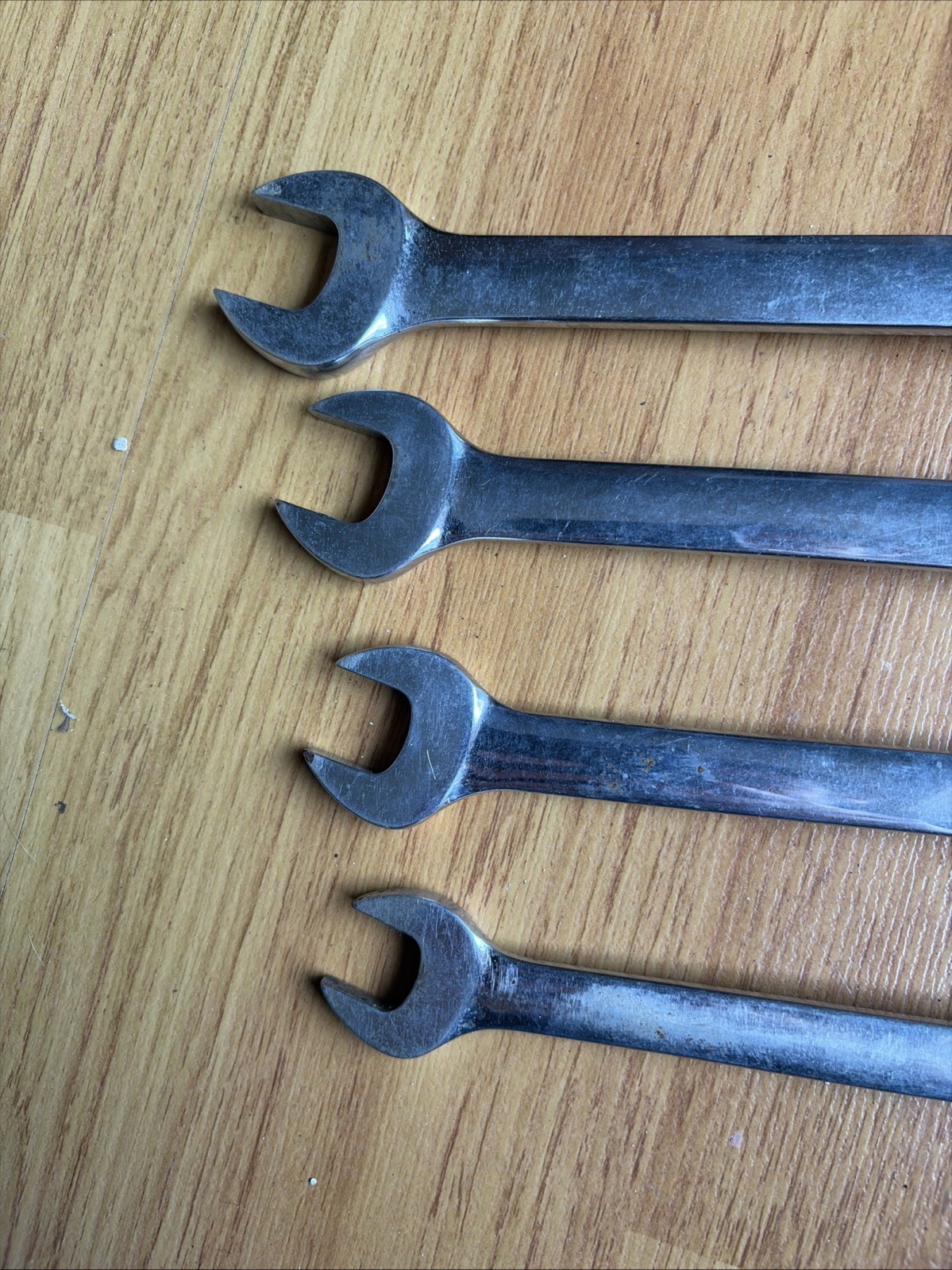 Snap-on OEX24 OEX22 OEX20 OEX18 SAE Combination Wrench Set 4pc USA 3/4 11/16 5/8