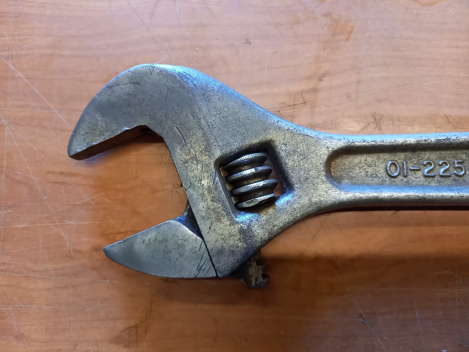 Vintage ETC Industrial 01-225 Adjustable Spanner 12″ Good Cond