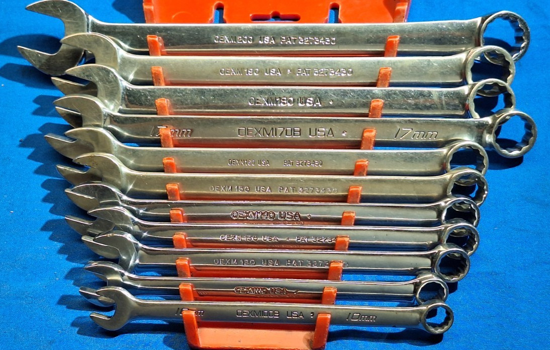 Snap-On OEXM710B +1 11pc Metric combination wrench set 20mm – 10mm