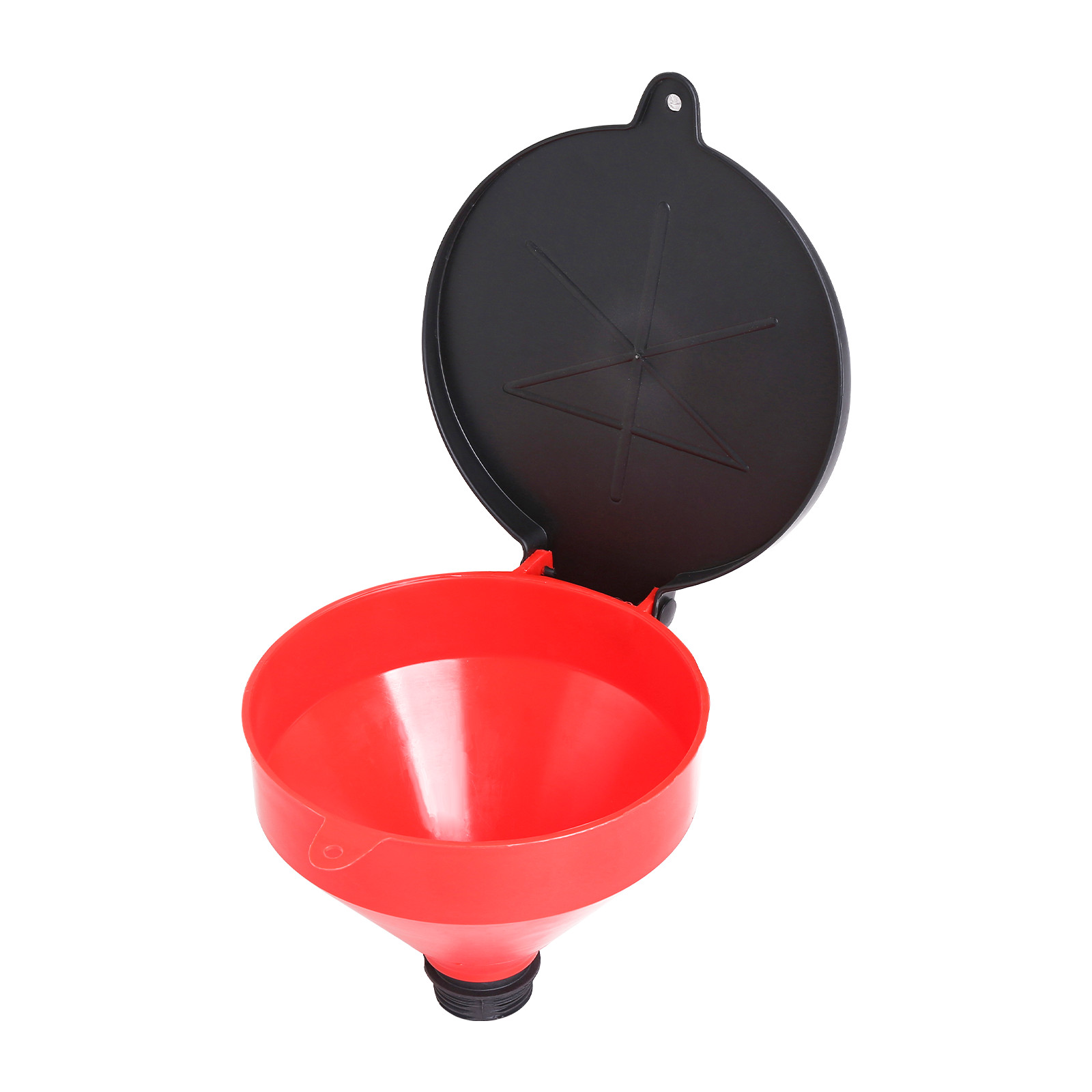 Drum Funnel with Screen and Lockable Lid Spill-Free and Polyethylene Hang Hole