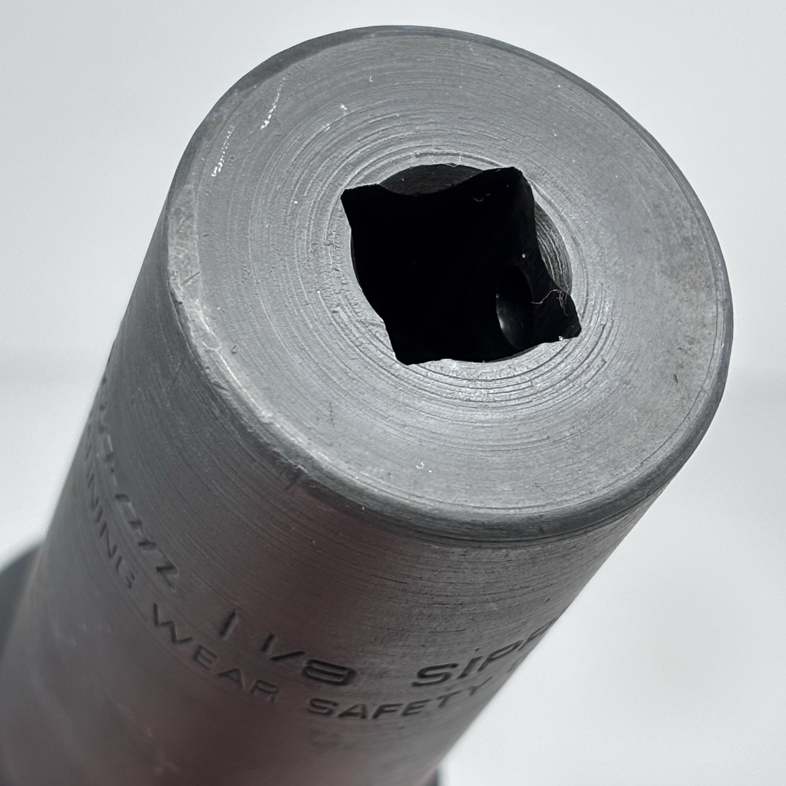 Snap On SIPRL436 1/2 Dr 8Pt SAE 1-1/8 Extra Deep Double Square Power Socket MINT