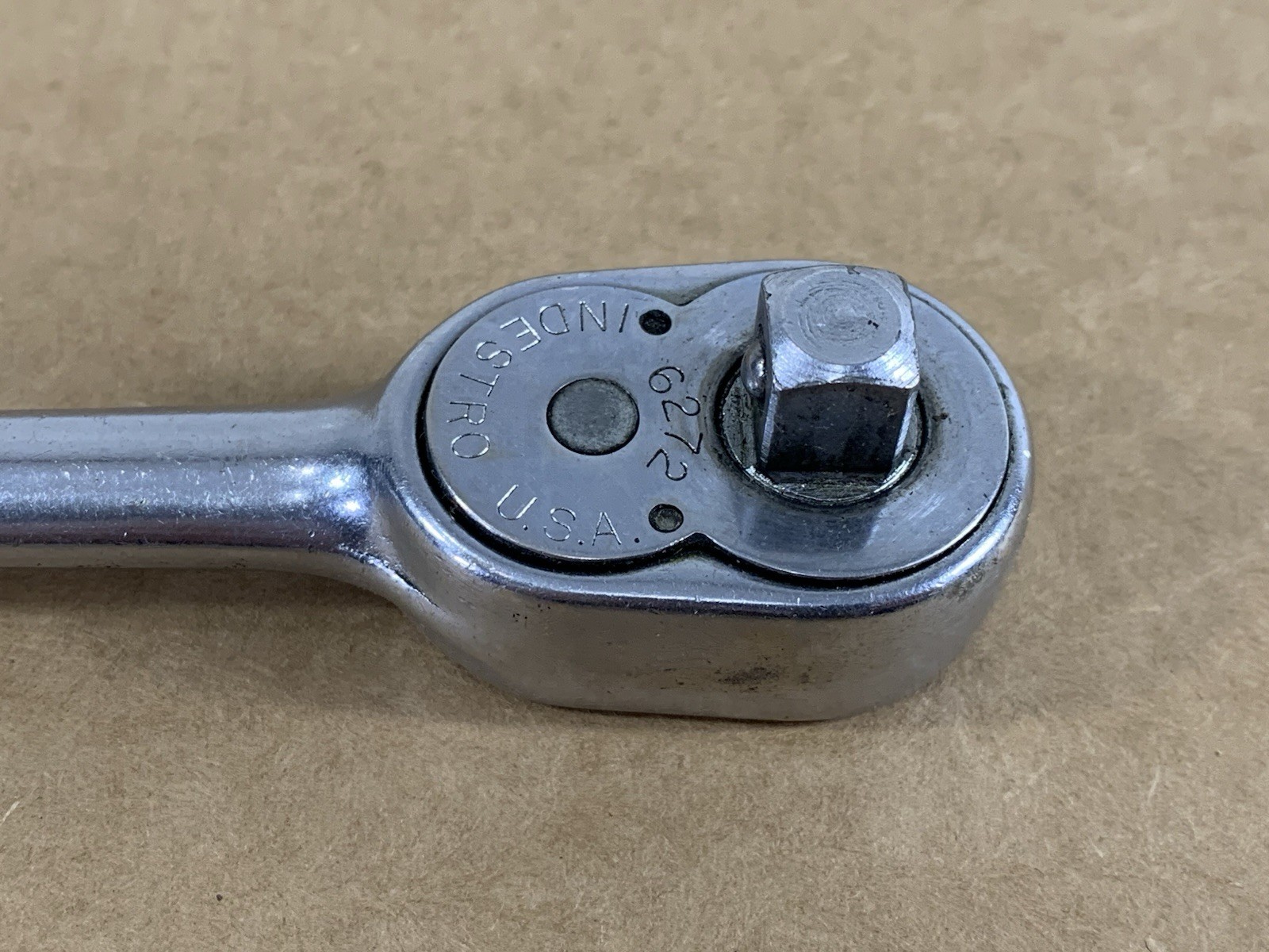 Vintage INDESTRO 6272 Ratchet 3/8″ Drive 7.5″ Long MADE IN USA