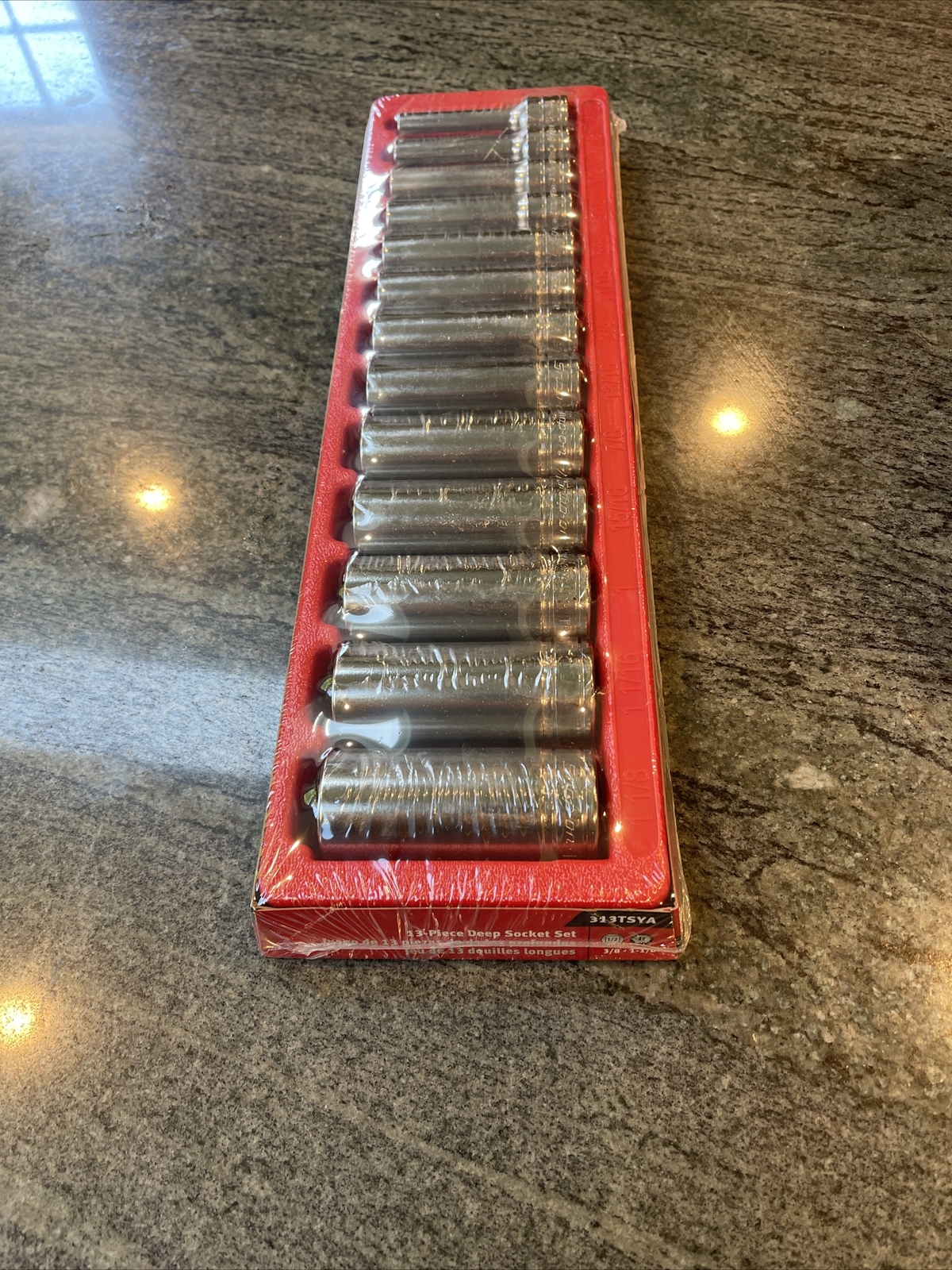 Snap-on 313tsya 1/2″ drive 3/8-1-1/8 Deep 6 Point Socket Sealed