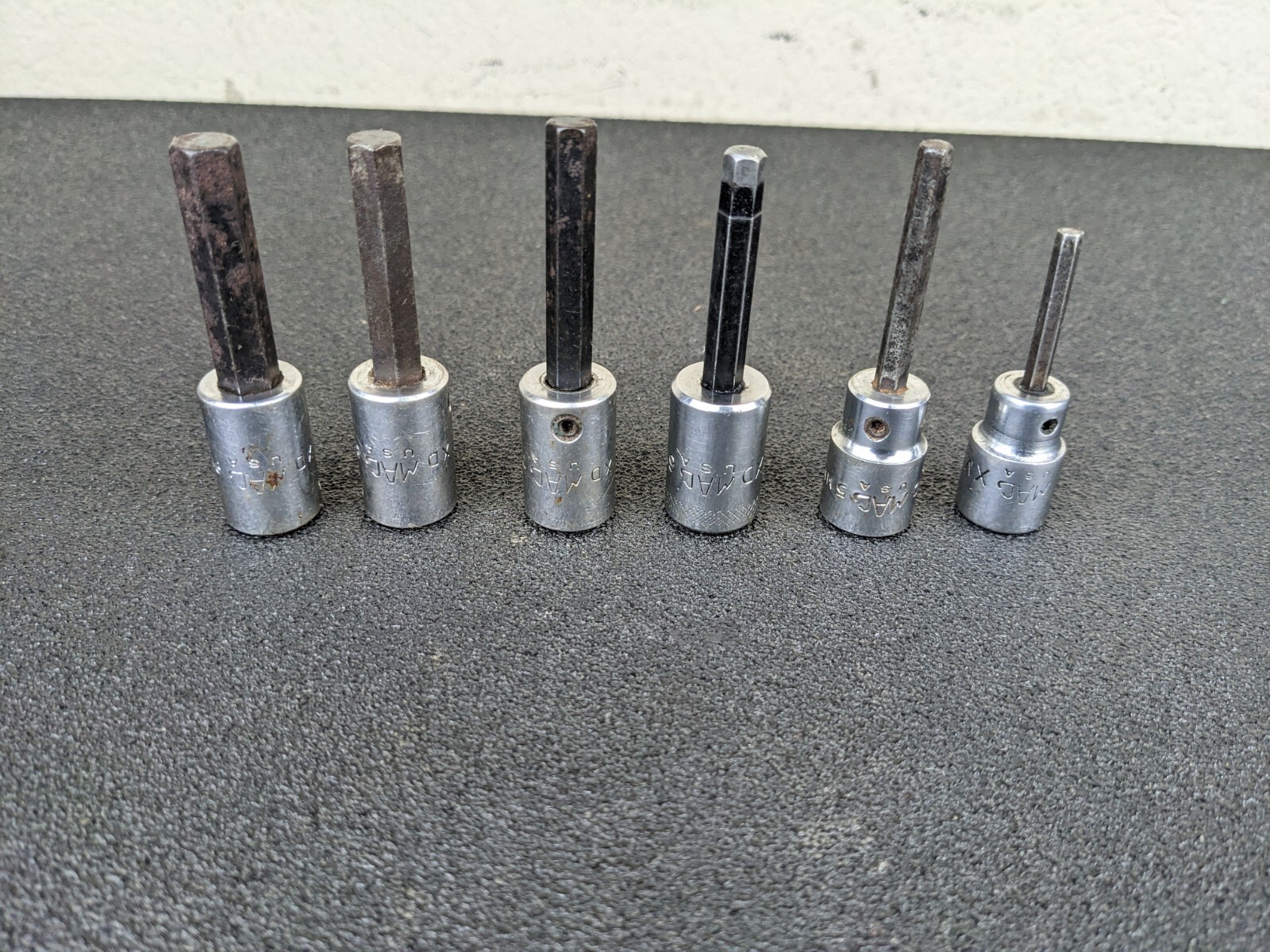 #bj277 Mac Tools 6pc Hex Allen Socket Bit Set METRIC 4mm to 9mm