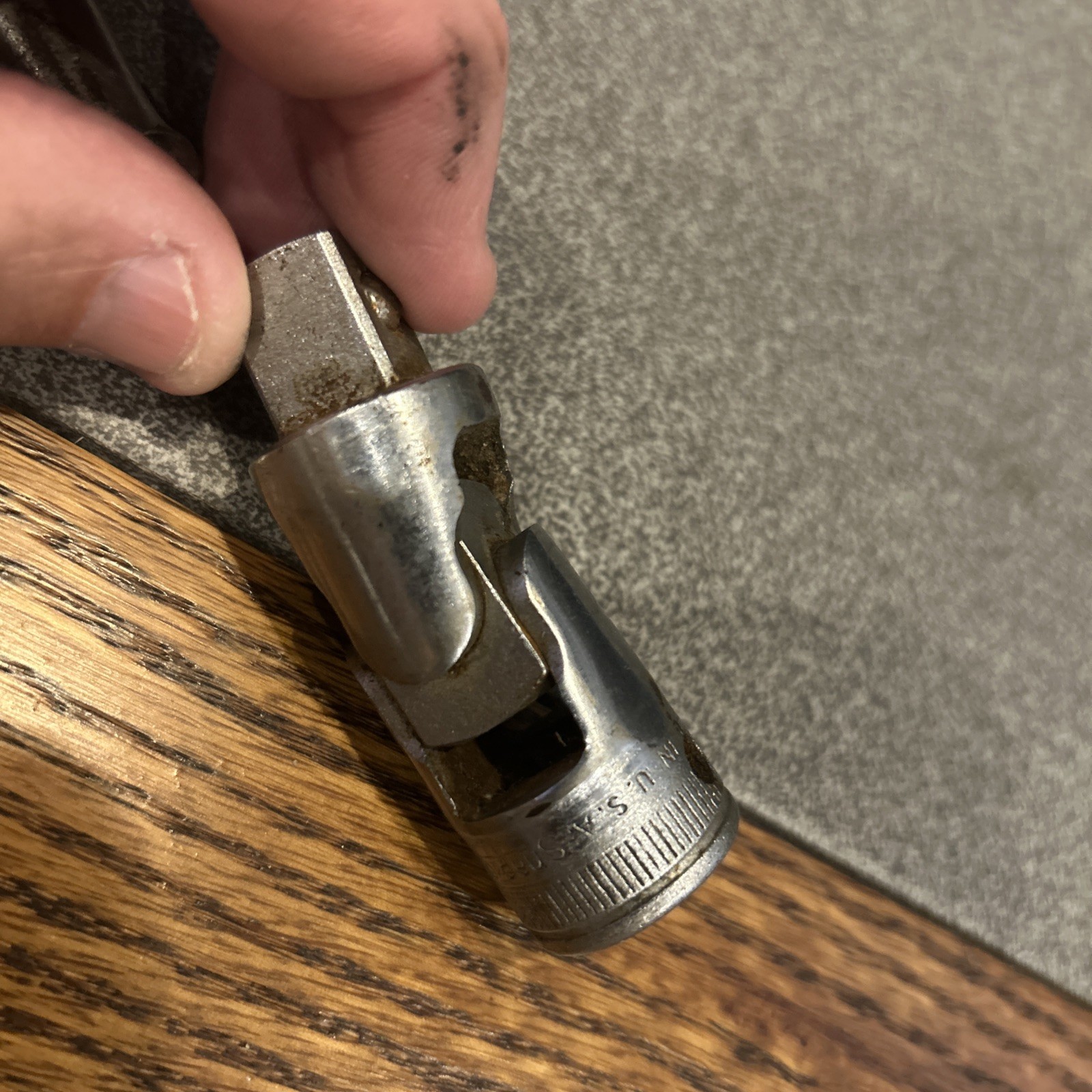 VTG Snap On Ferret F-70N 3/8″ Drive Ratchet 7″ & 1/2” Universal Joint Adapter