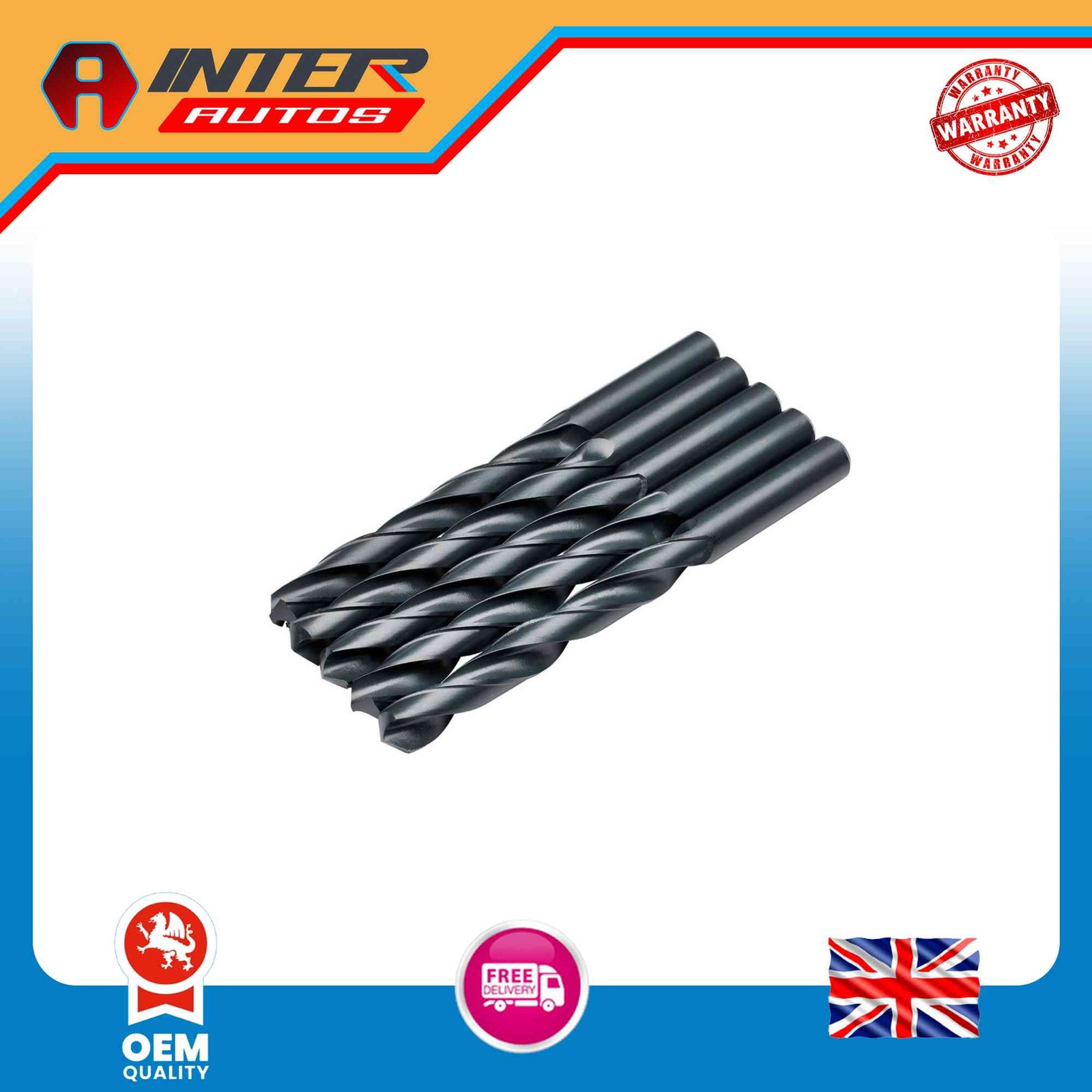 Draper Expert HSS Drill Bit, 13.0 x 220mm (Pack of 5) 38823