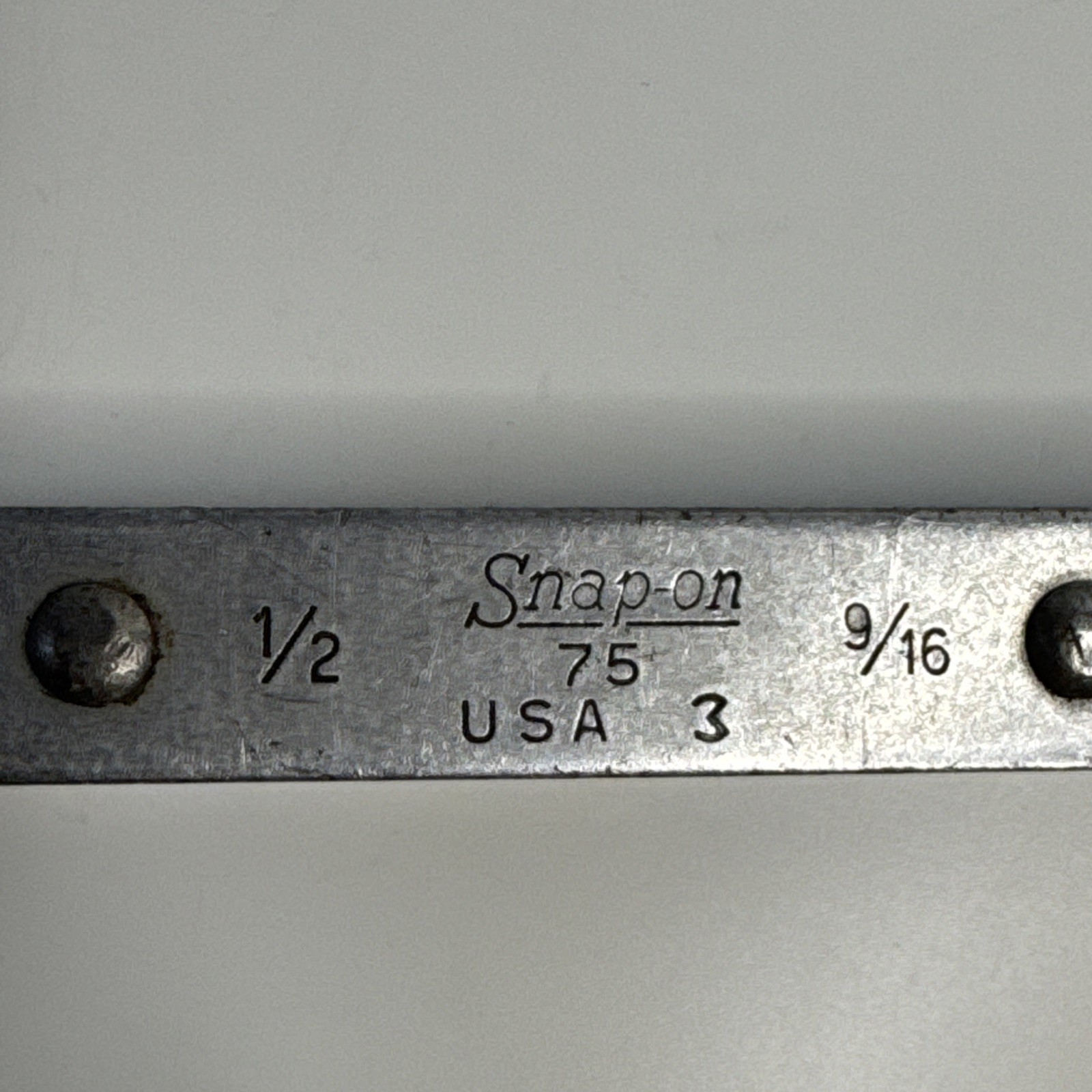 Snap On 75 Double Box End Ratcheting Wrench 1/2″ 9/16” 12 point USA 3