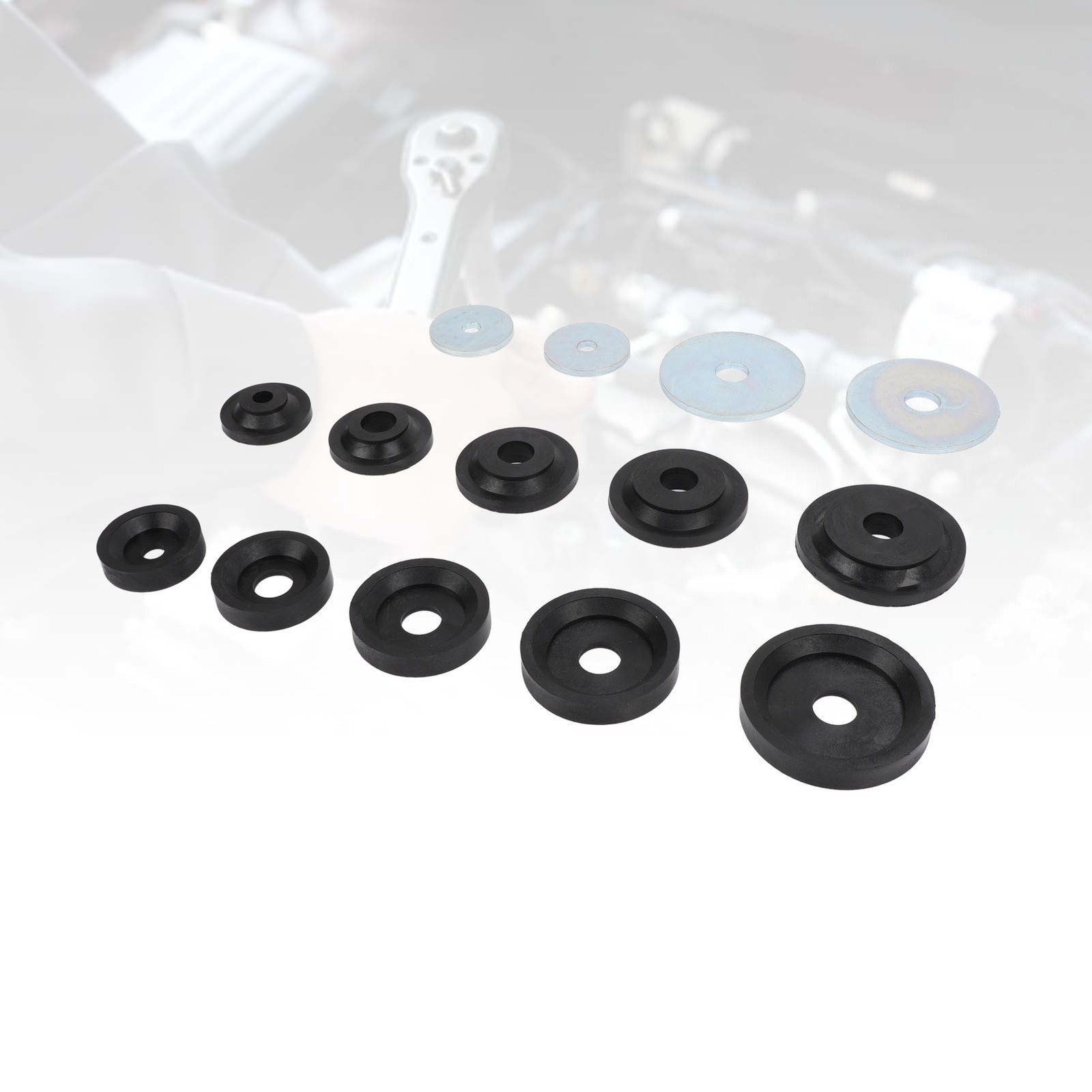 Sheet Metal Dimple Die Set Carbon Steel Flared Hole Dimple Dies Backing Discs