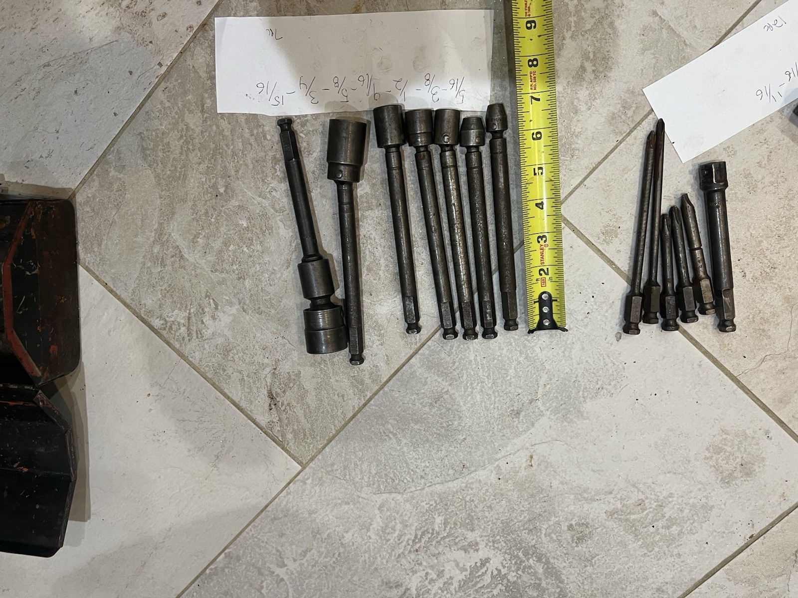 APEX, Cornwall Hex Power Drive Impact U-joint Socket Sets for Hex Quick Connect