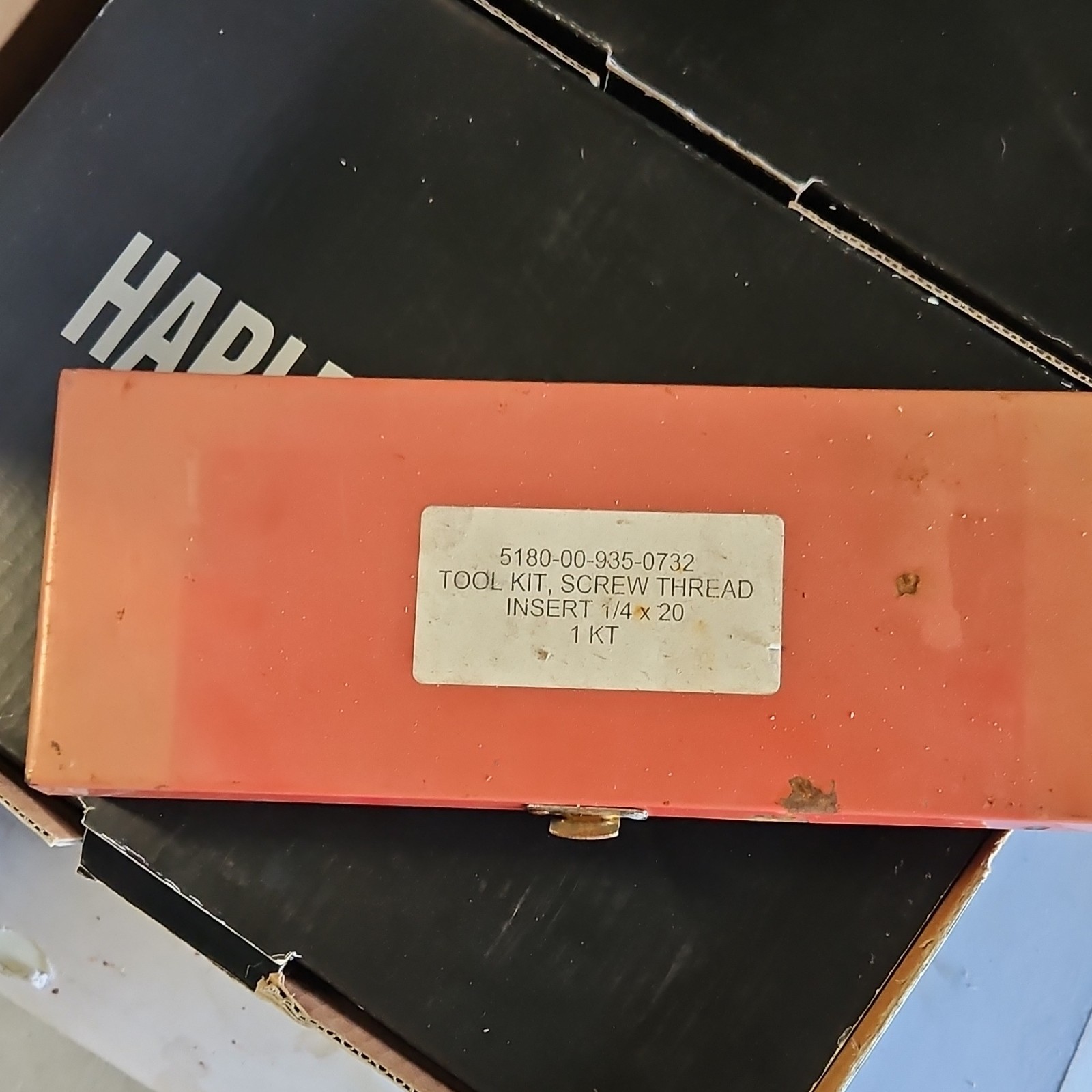MIDLAND SUPPLY. 5180-00-935-0732 TOOL KIT. SCREW THREAD INSERT 1/4 x 20
