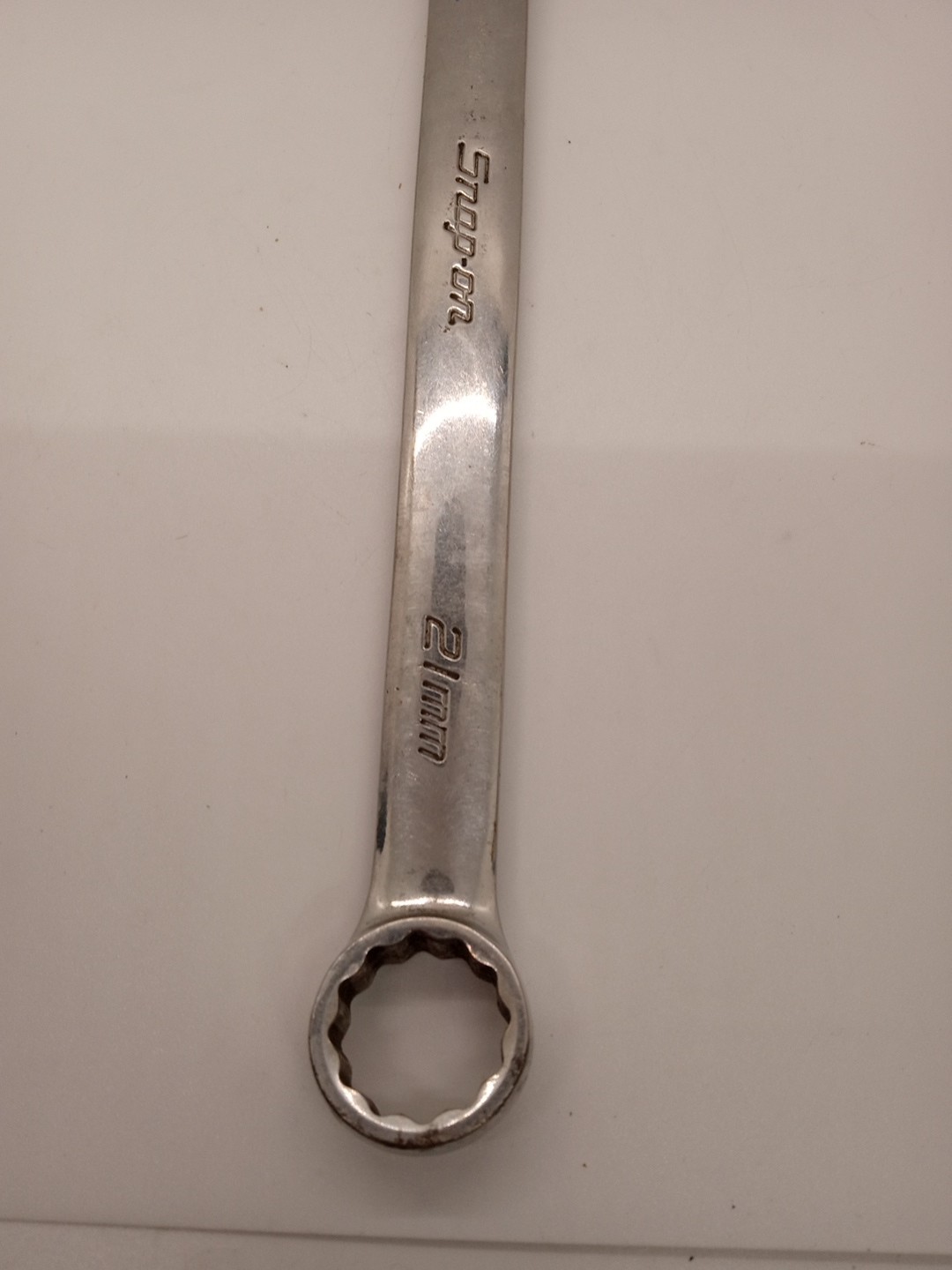 Snap-On Metric 12 Point 21mm #OEXM210B Open Box End Combination Wrench