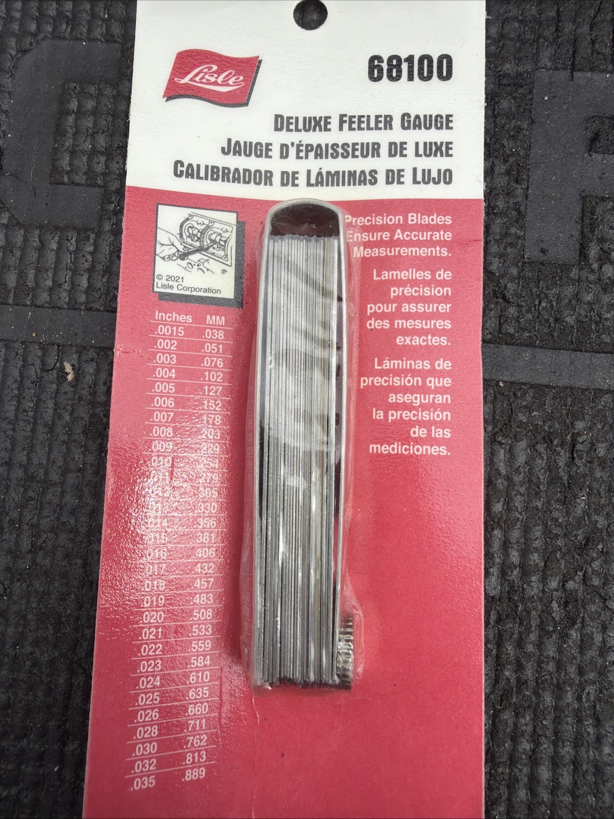 Deluxe Feeler Gauge – Lisle Tool Corporation Prt# 68100 Nos