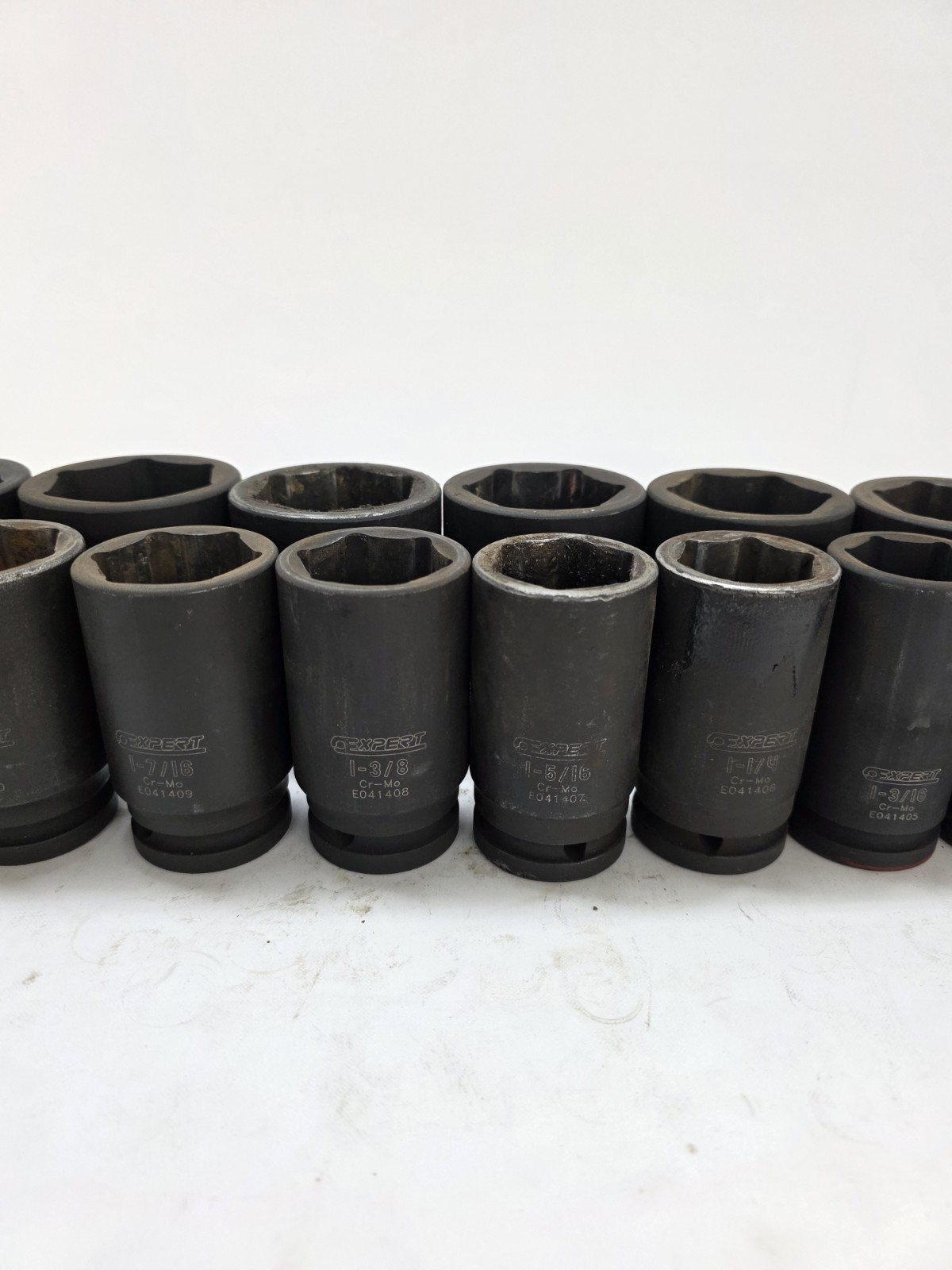 Expert Tools SAE 3/4 Drive Socket Set Deep Sold By Mac Tools 17pc 1″- 2″