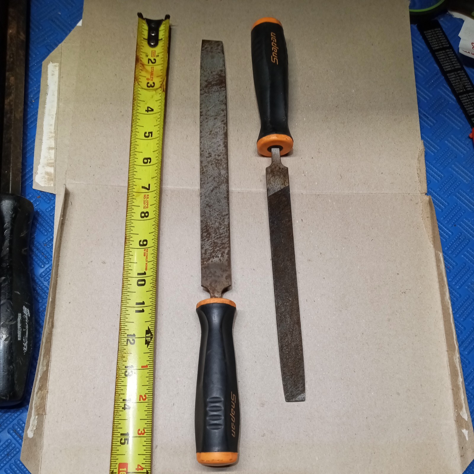 Snap-On Tools sharpening Set of 2 software Grip Handle long sharpen files