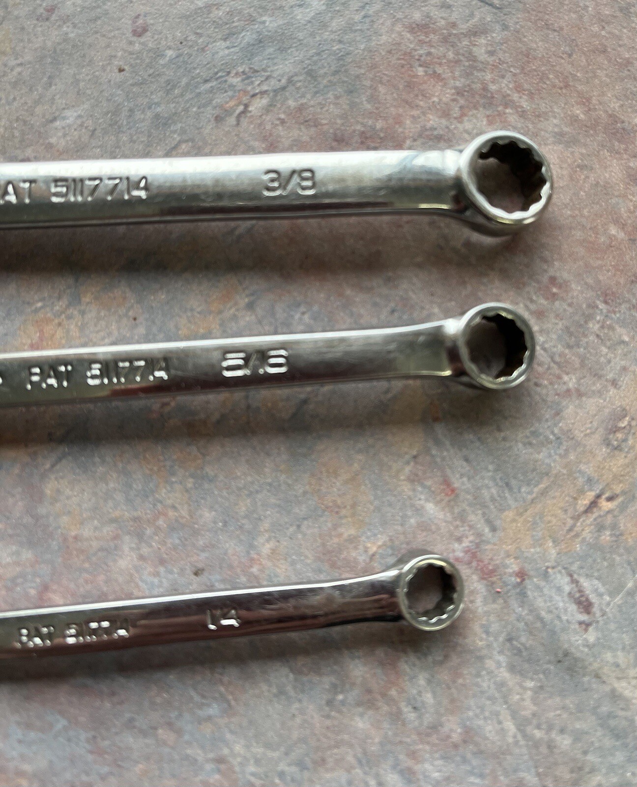 SOEX01 Snap On 13 Pc 12-Point SAE Flank Drive Combination Wrench Set 1/4”-15/16”