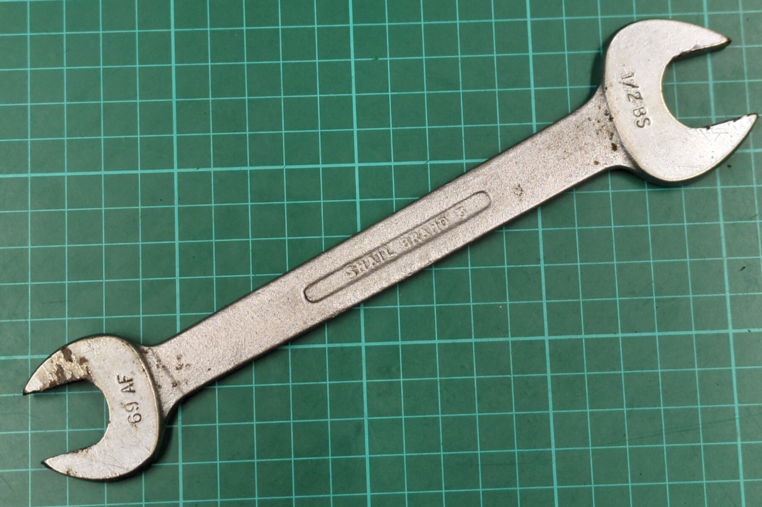Vintage Snail Brand, 11/16″ AF x 7/16 Whitworth Open Ended Spanner