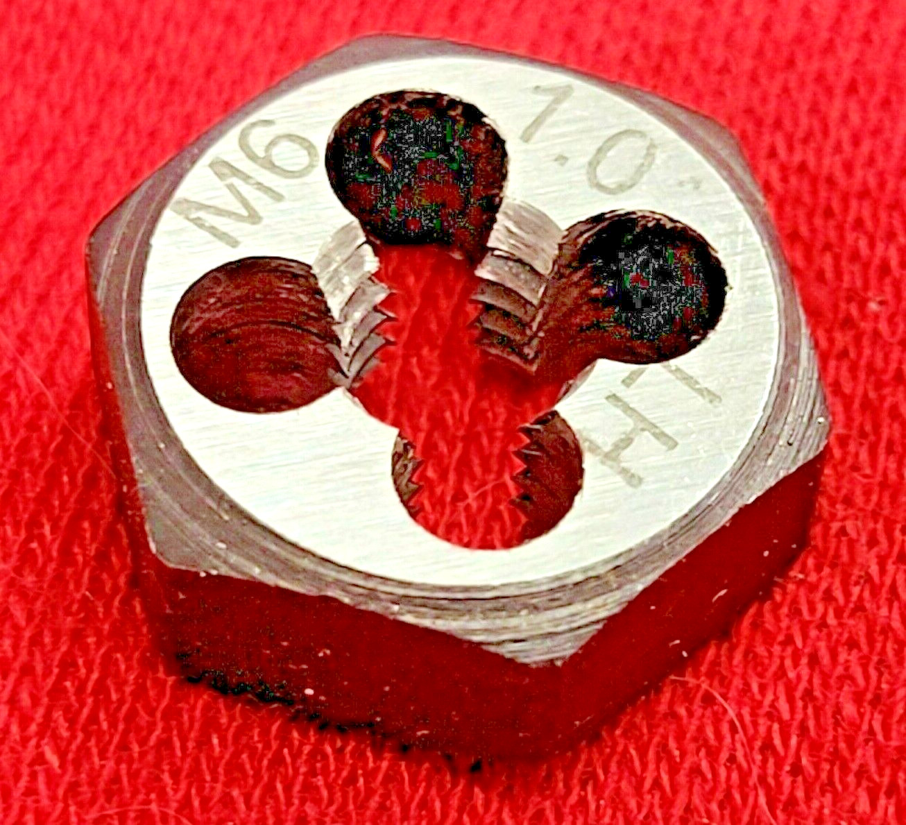 M6 X 1.0 6MM LEFT HAND x .62″ Hex Rethread Die Alfa MHD70756L CS LH Metric