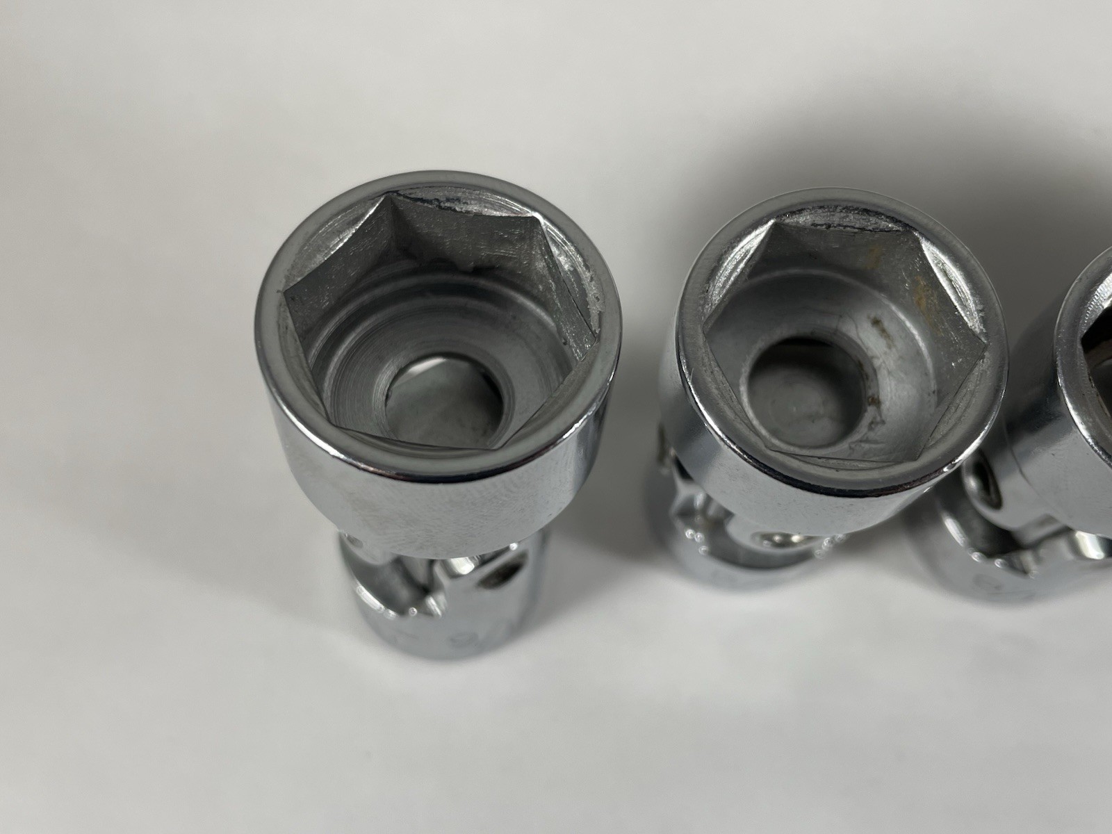 Vintage Craftsman USA 3/8” Drive, Swivel Socket Lot Of 5, 3/8 1/2 9/16 5/8 11/16