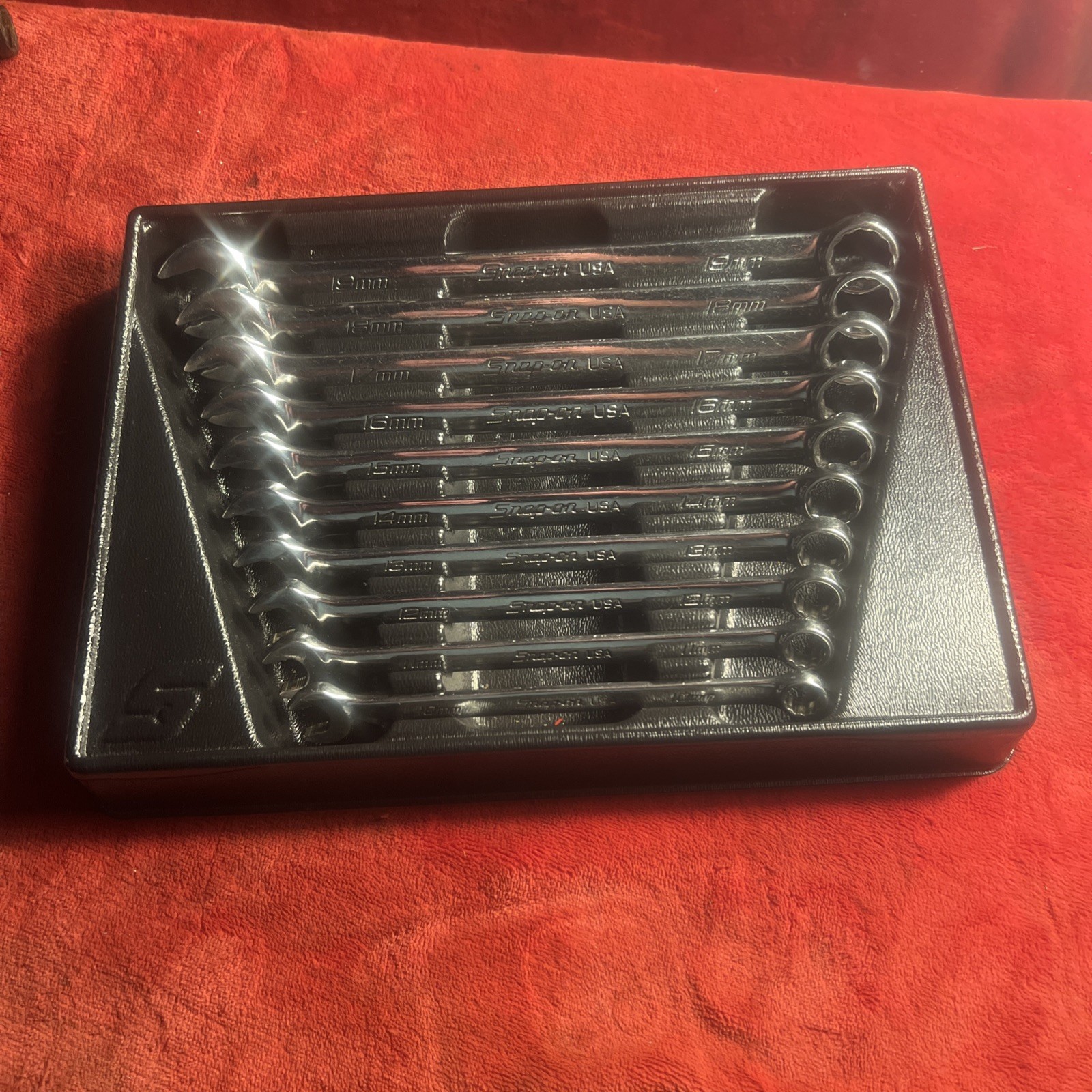 Snap-On soexm710 10-piece metric flank drive plus combination wrench set
