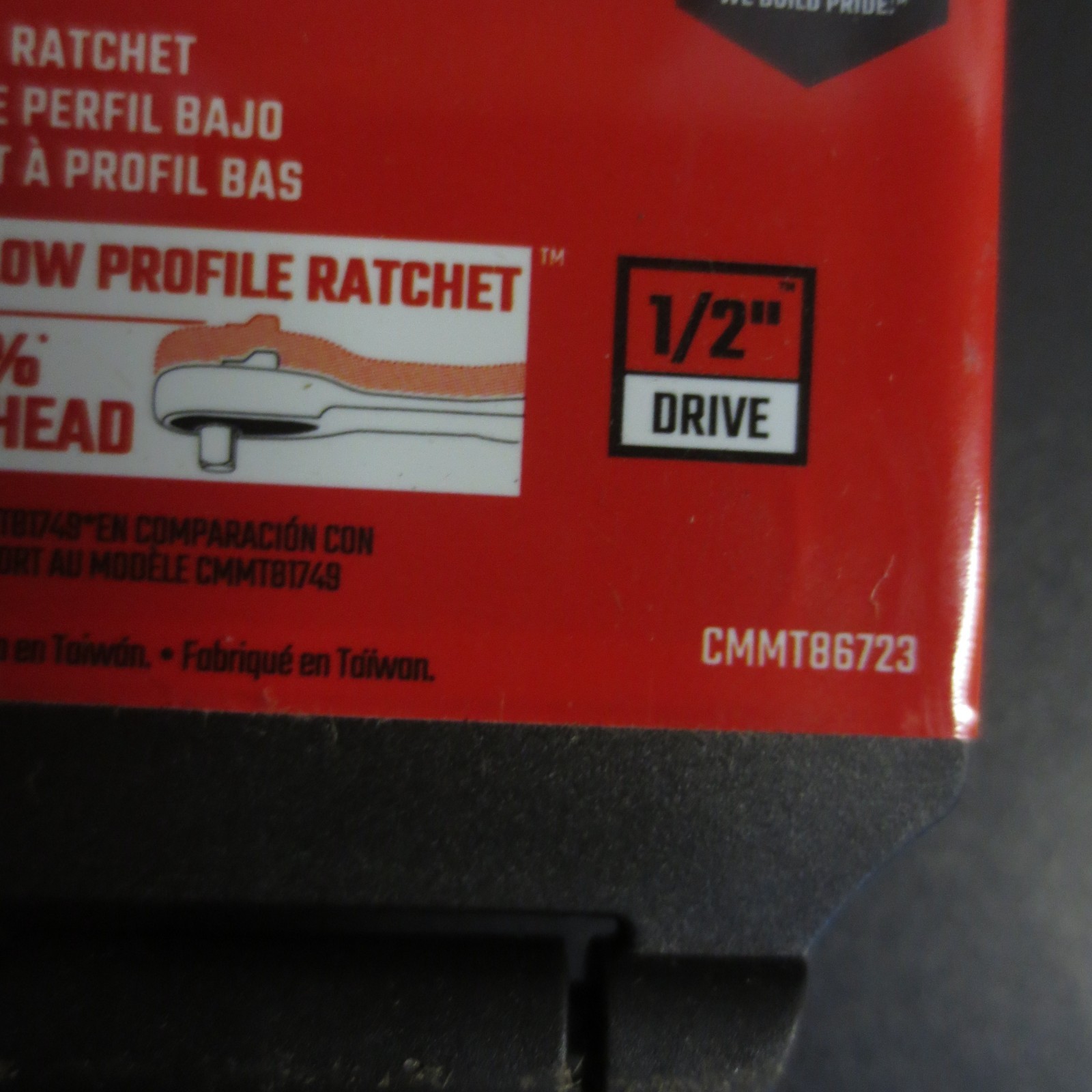 CRAFTSMAN Low Profile 1/2 In. Drive Ratchet 72 Teeth – CMMT86723