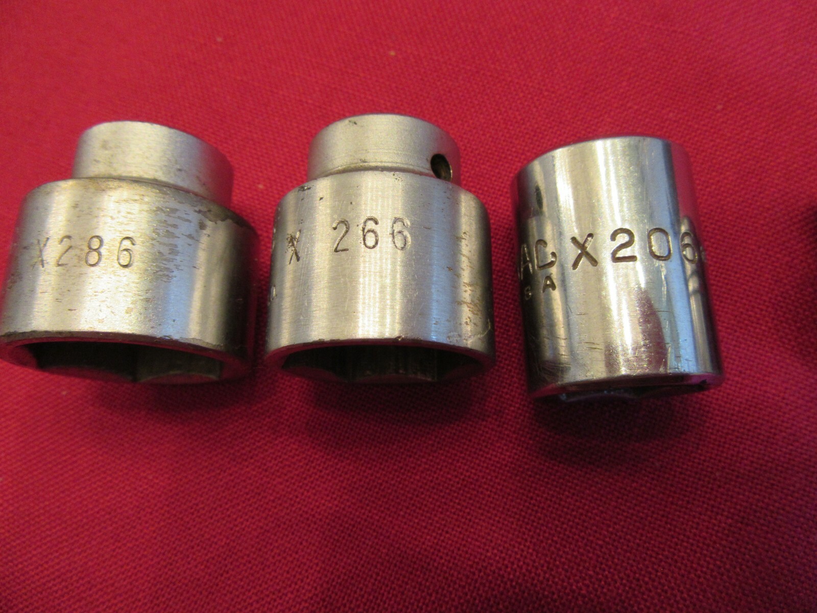 Mac & Snap On Shallow 3/8 Drive Sockets 5/8,11/16,13/16 and 7/8 inch