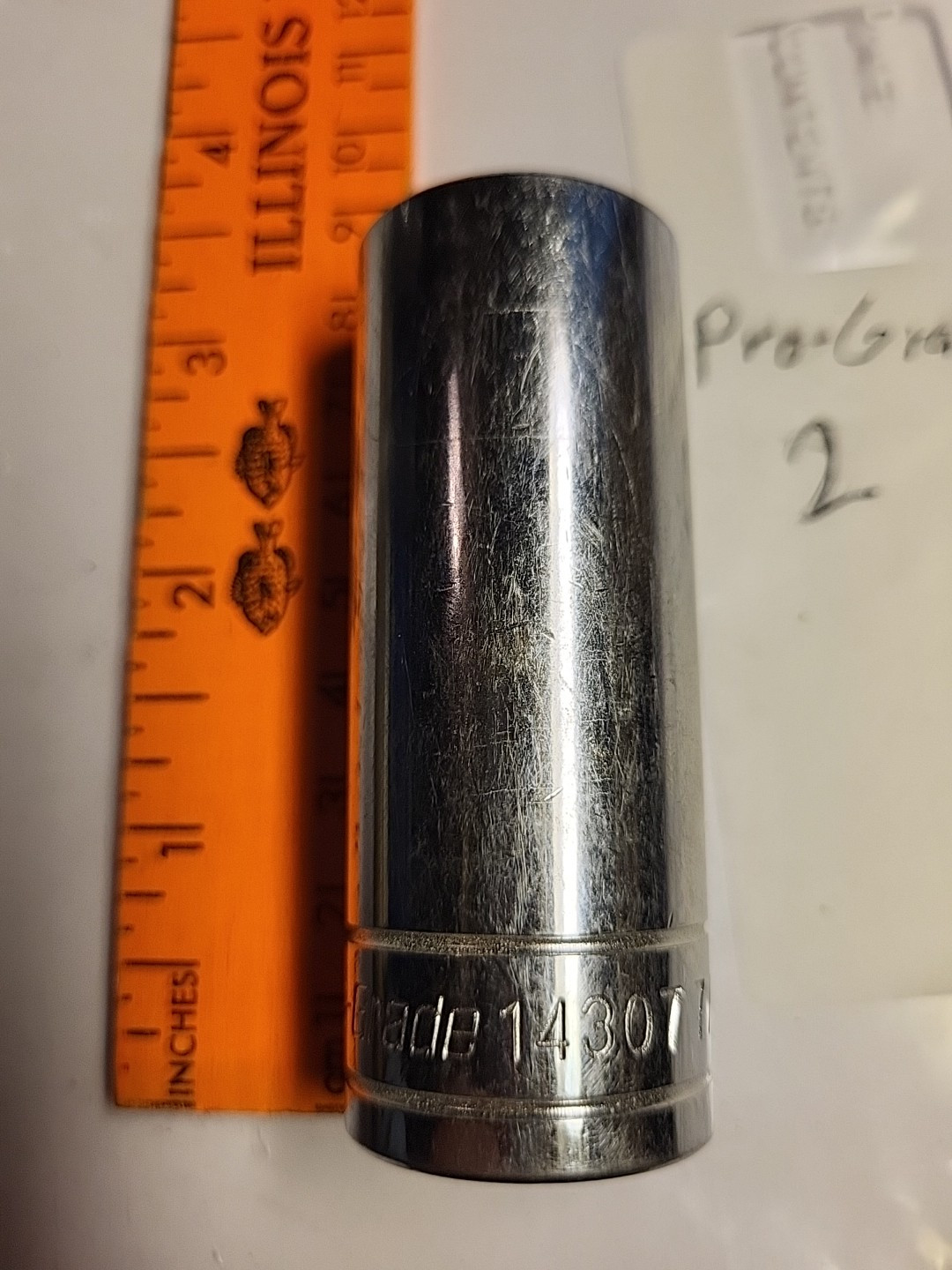 Pro-Grade 14307 7/8″ Deep Wall Socket 12 Pt. 1/2″ Drive – NOS