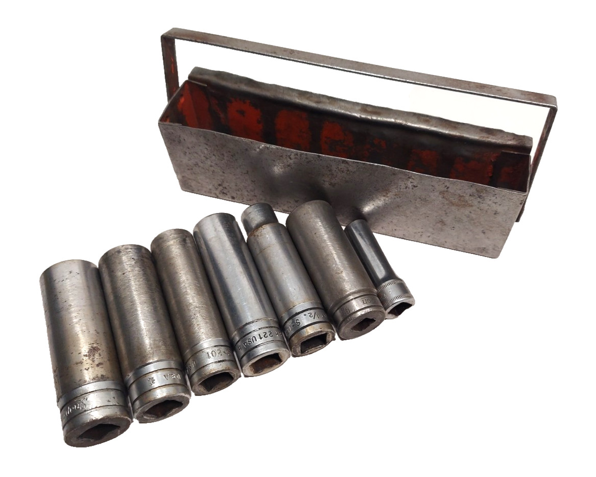 KTA-245 Snap-On + 7 Deep Socket Drive SET S-261 S-241 SH221 S-161 SFSM10 USA