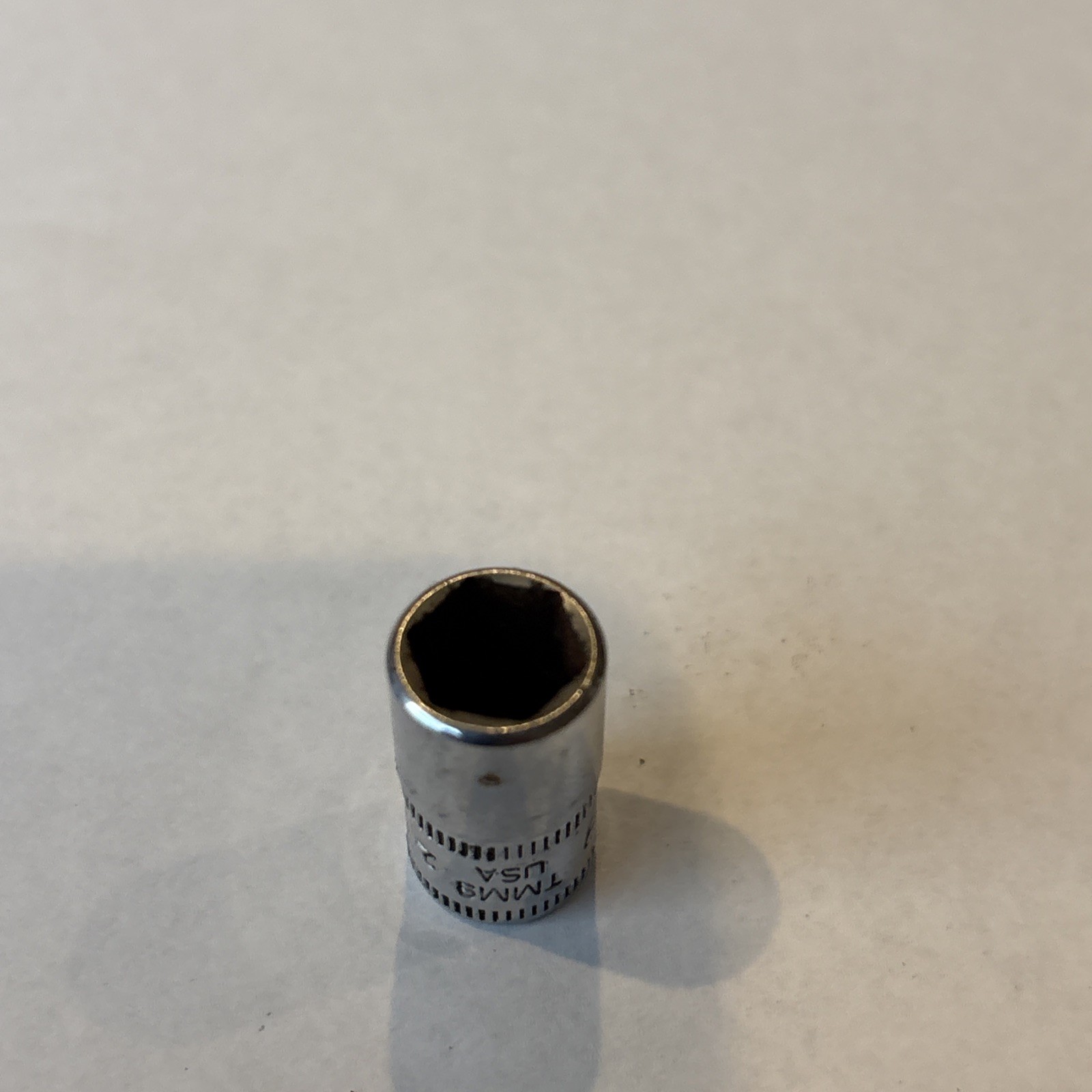 Snap On Tools TMM9 9mm Metric Flank Drive Shallow Socket 6 Point 1/4″ Drive USA