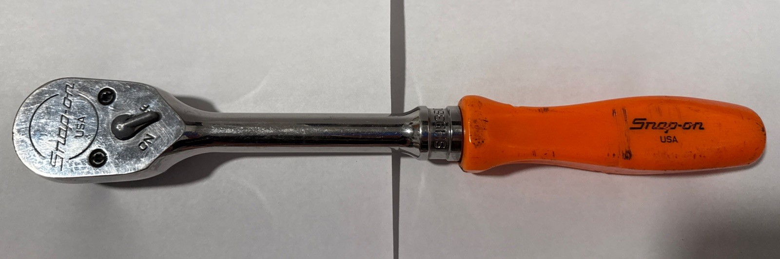 Snap-on Tools USA SH9360 1/2″ Drive Ratchet 11-1/2″ ORANGE Hard Handle Grip