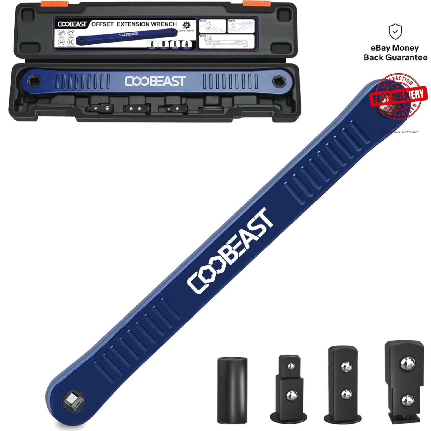 Effortless Fastening with Offset Extension Wrench – Chain Driven Efficiency