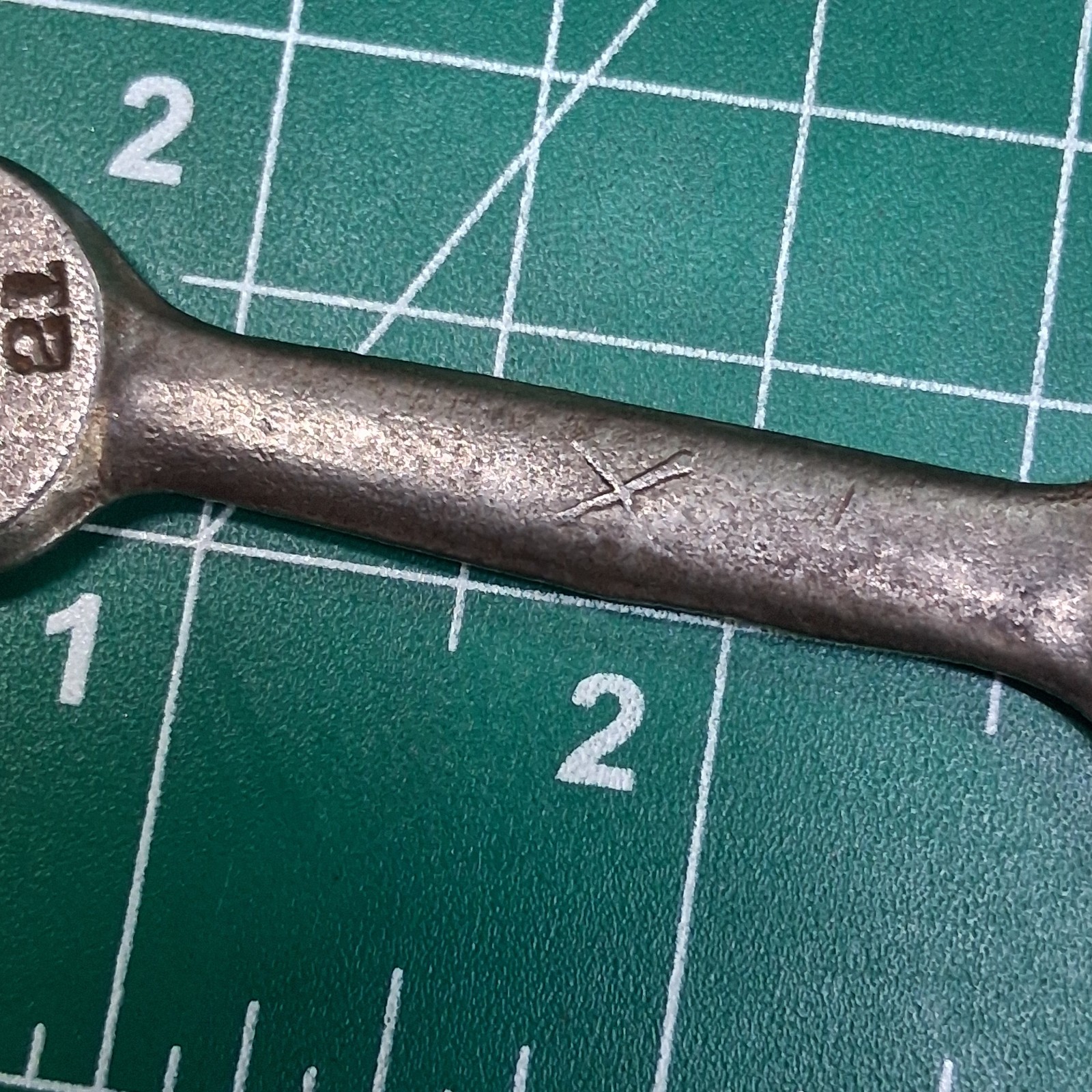 Vintage W&B 13/32″ x 5/16″ Drop Forged SAE 3″ Double Open-End Wrench