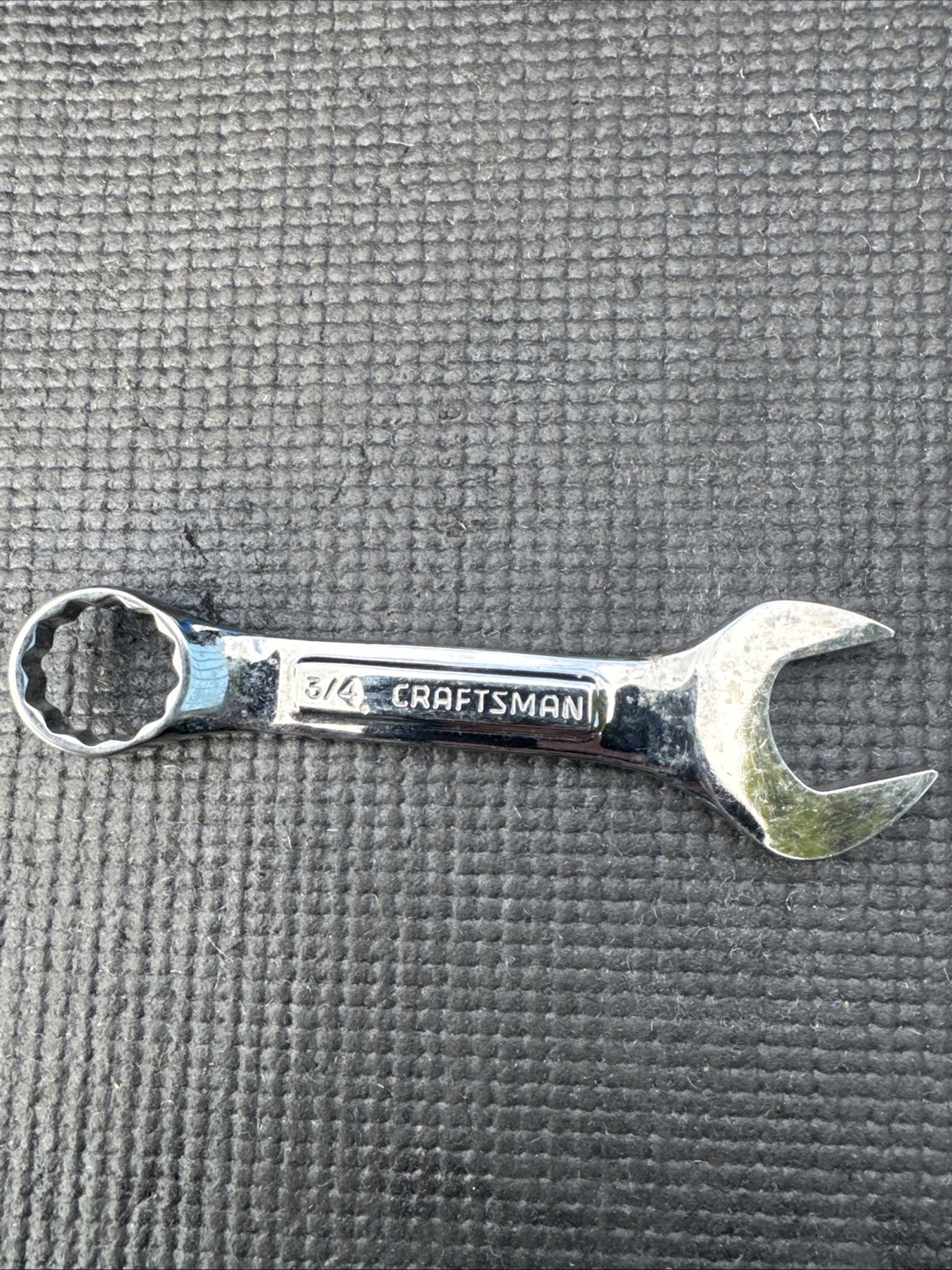 Sears CRAFTSMAN 3/4” Short SAE Combination Wrench 12pt -VV- 44109 USA Stubby