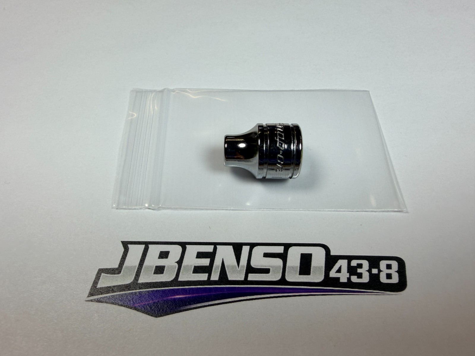Snap-On Tools USA NEW 3/8″ Drive 1/4″ SAE 6pt Shallow Chrome Socket FS081
