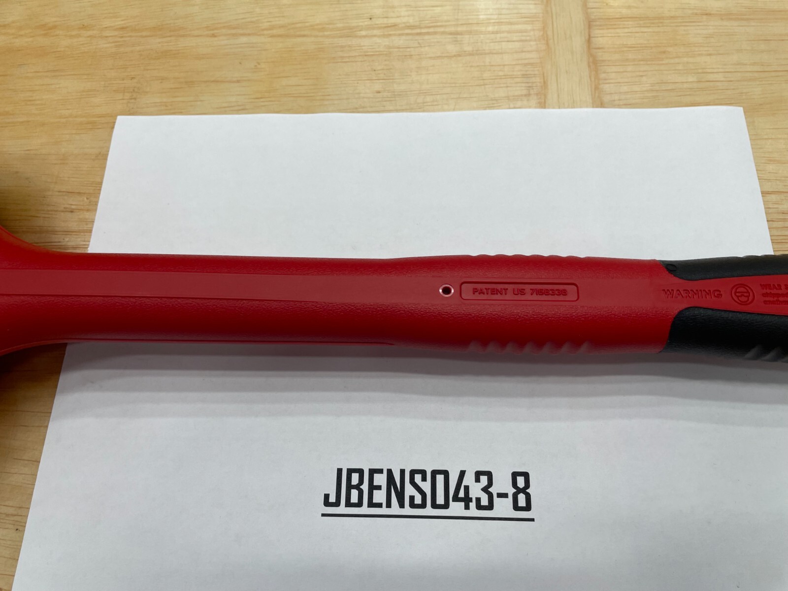 Snap-on Tools USA NEW RED 56oz/1550g Soft Grip Dead Blow Hammer HBBD56