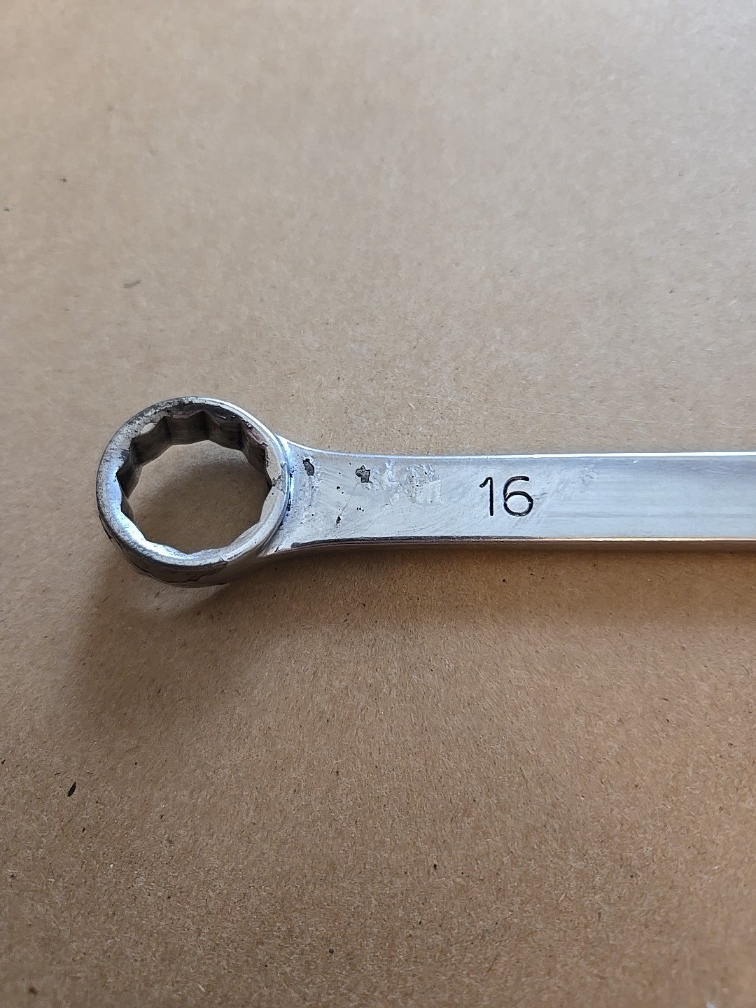 Mac Tools 16MM 12PT Metric Chrome Combination Wrench USA Ugly M16CW