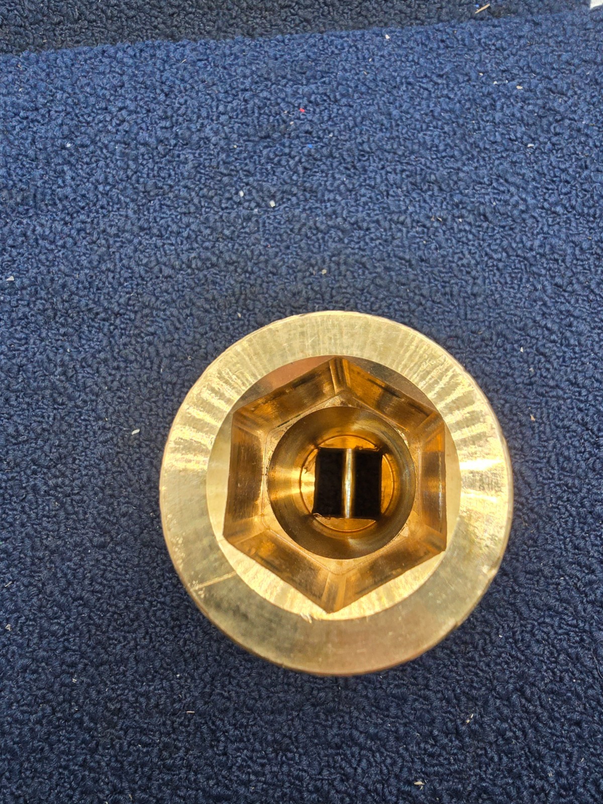 Aldon Square Drive 6 Point Bronze Tank Car Socket 1-7/16″