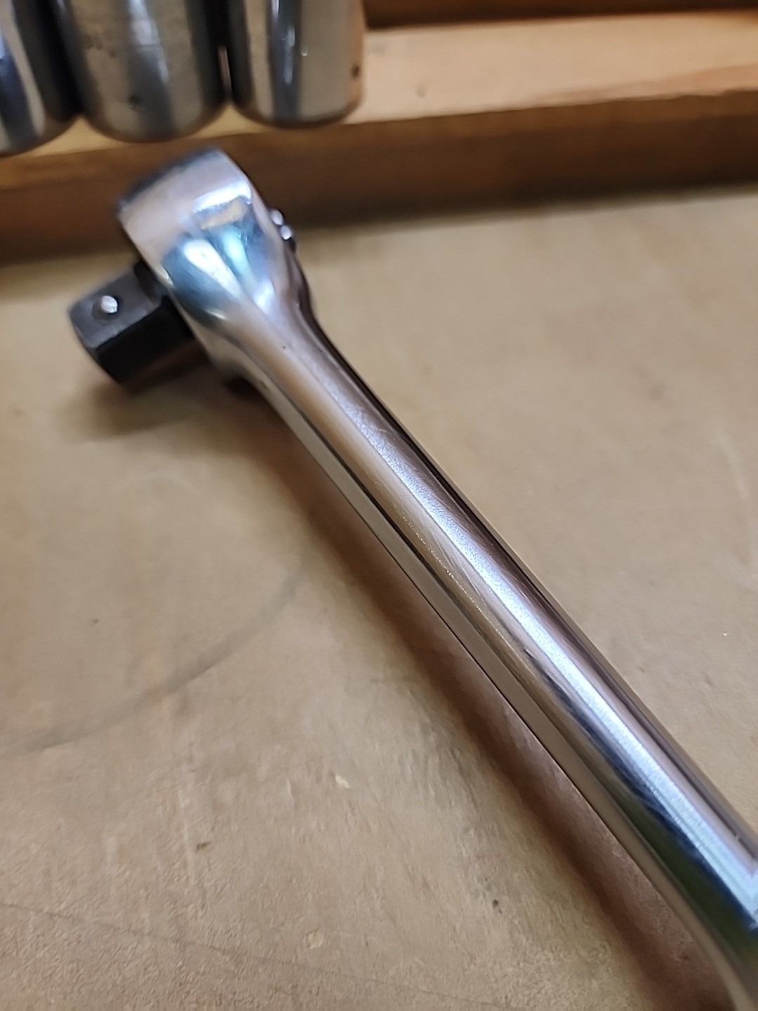Vintage Challenger by Proto 1/2″ Drive Ratchet No. 1660-3 Ext. 1666 & 4 Sockets