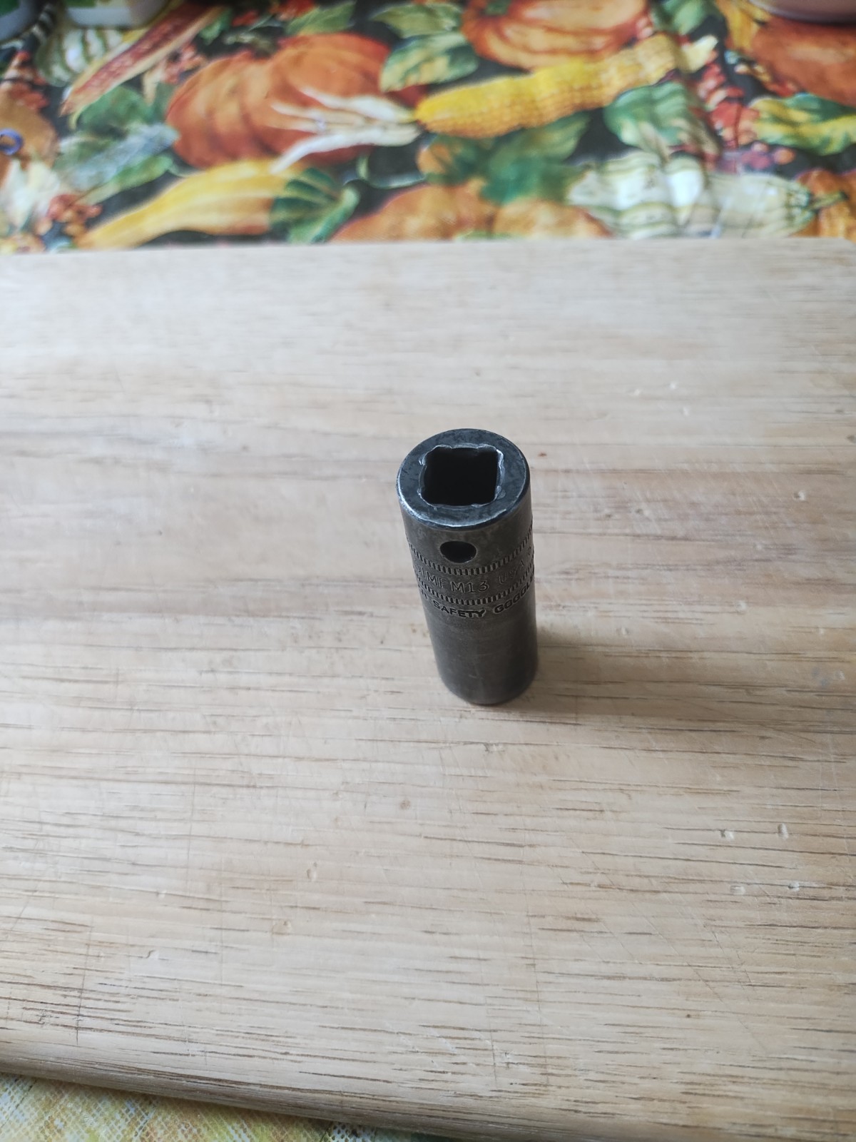 Snap On 13mm Deep, Flank Drive 6 Point, 3/8″ Drive Impact Socket. Part # SIMFM13