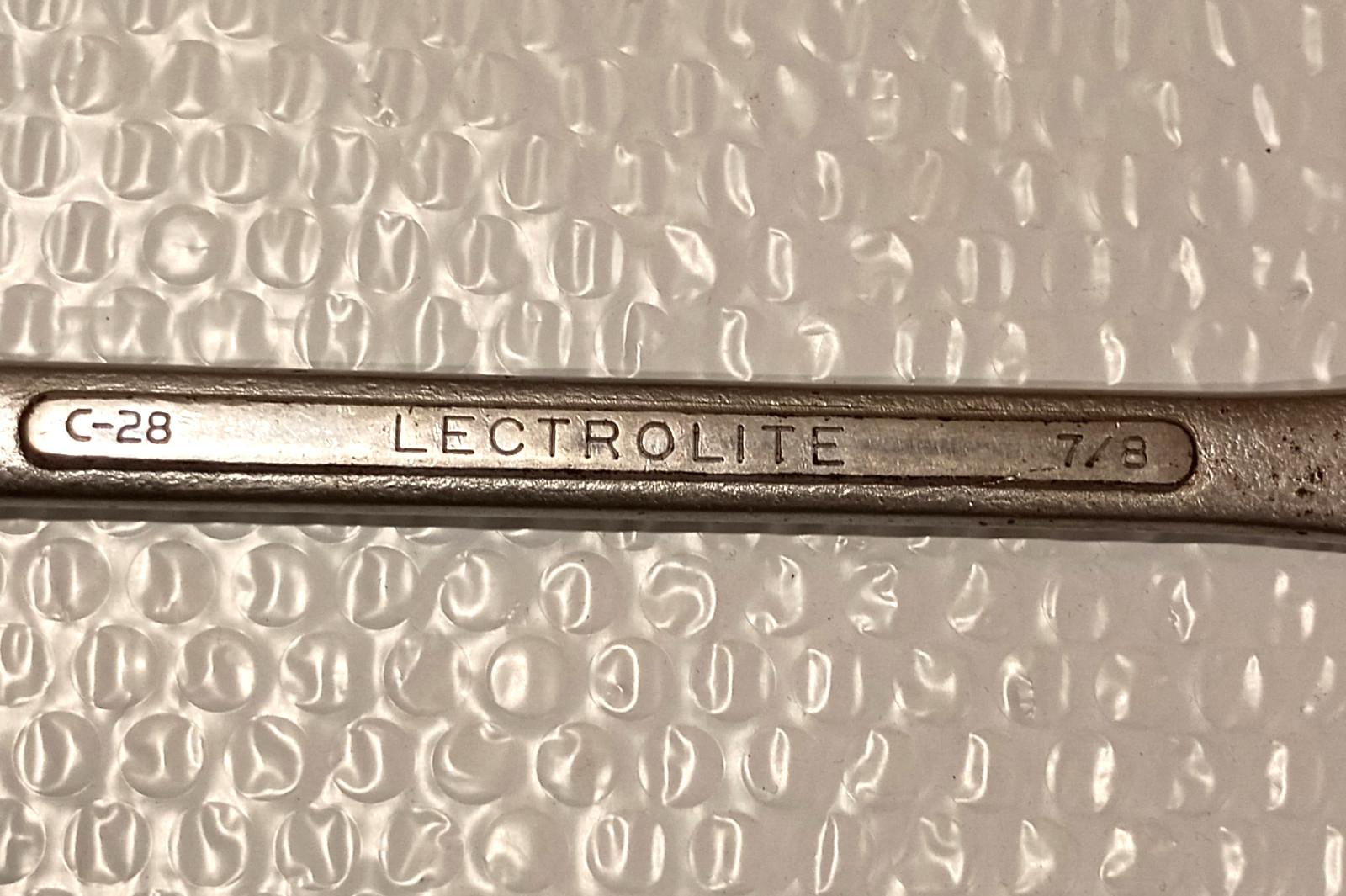SK TOOLS «LECTROLITE» 7/8″ COMBO WRENCH, 11″ LONG, 12 POINT.