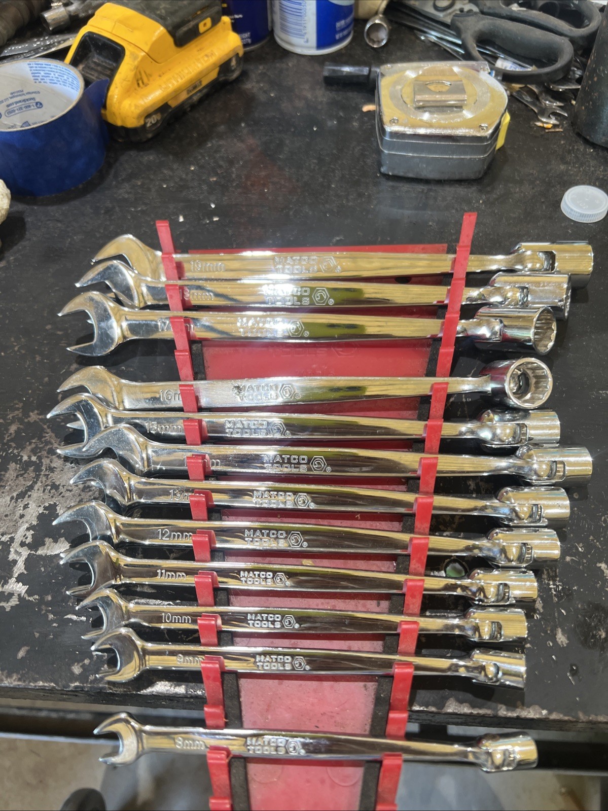 Matco SWSB Metric Flex Head Socket Saltus And Open End Wrench Set 8-19mm NEW