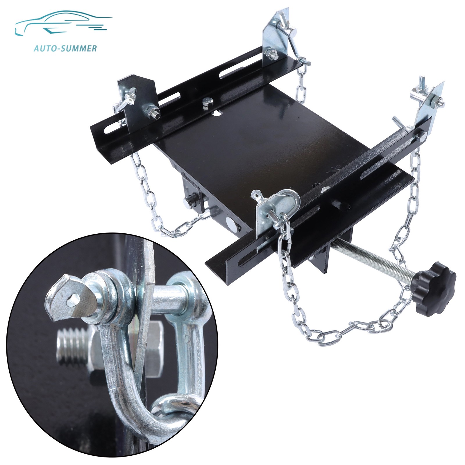 Transmission Jack Adapter 1100 lbs 1/2 Ton For Hydraulic Floor Jack Conversion