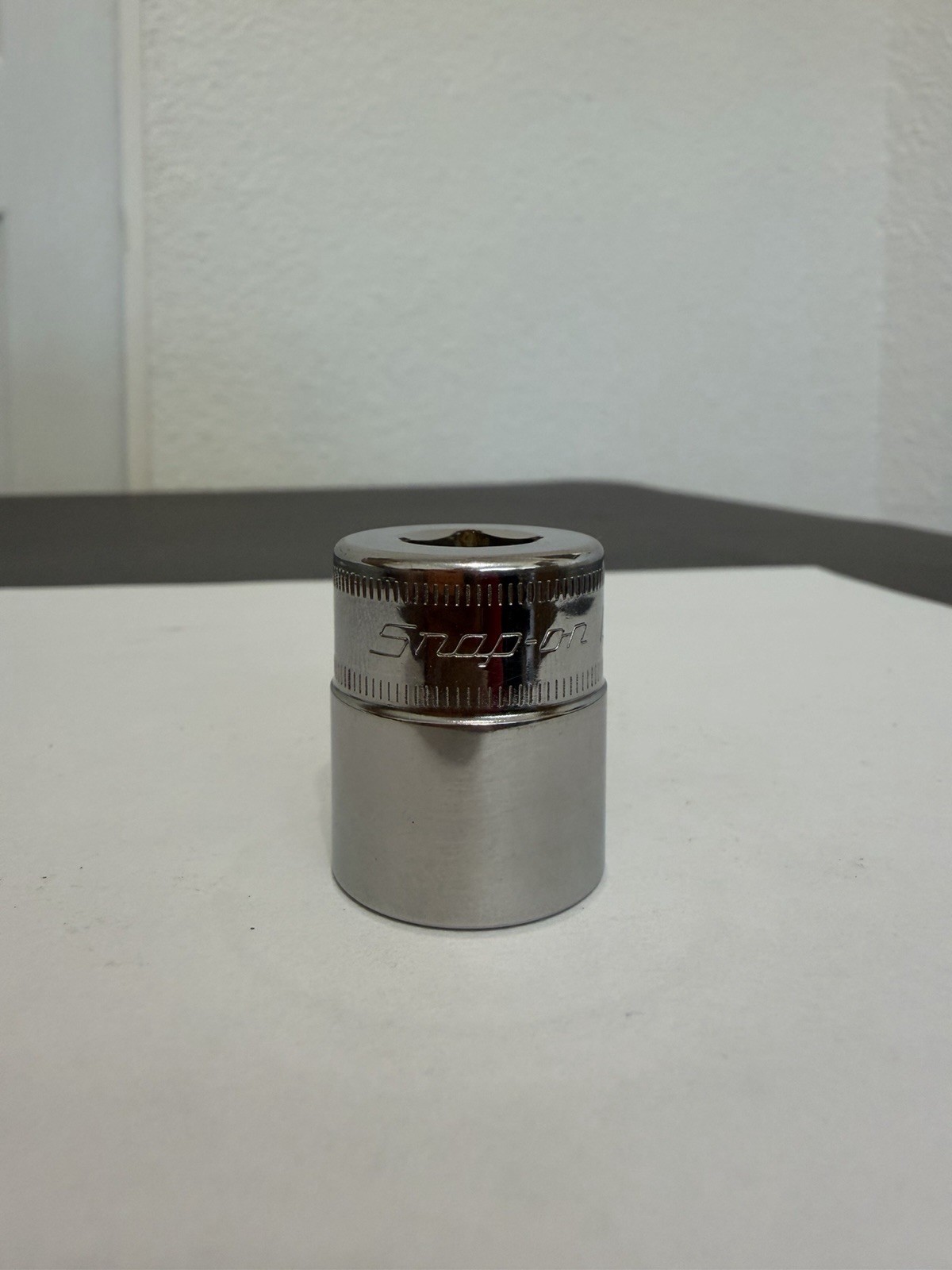 Snap On 3/8″ Drive 19MM 6PT Metric Shallow Chrome Socket USA FSM191