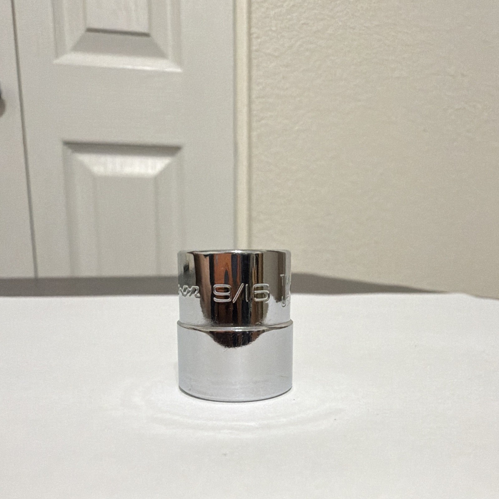 SNAP ON 9/16″ TM18 1/4″ DRIVE SAE 6 POINT SHALLOW CHROME SOCKET TM 18 9/16 «
