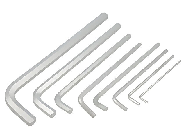 32808MR «INCH HEX SET 8 pcs 1125S – HEX EXTRA LONG 1/8 – 9/16″» BOX» KING TONY