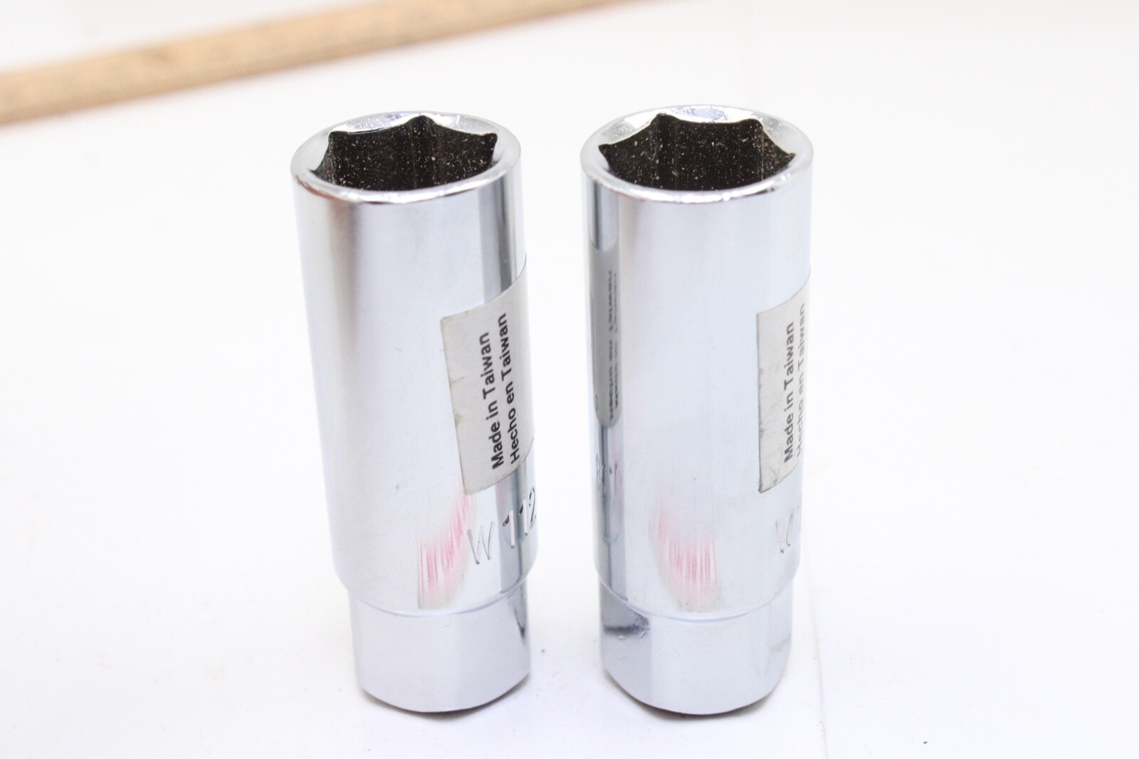 (2) W1128B 3/8″ Drive 5/8″ SAE Chrome Spark Plug Socket w/Rubber Insert