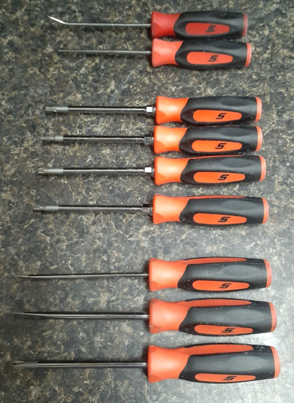 (RI4) Snap-On Tools 9 Piece Screwdriver / Torx Set SGDP301B / SGDT310B