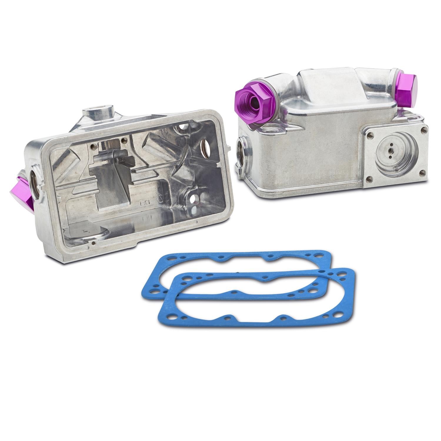 Proform Parts Fuel Bowls Primary & Secondary Center Hung Silver Holley 4150 Kit