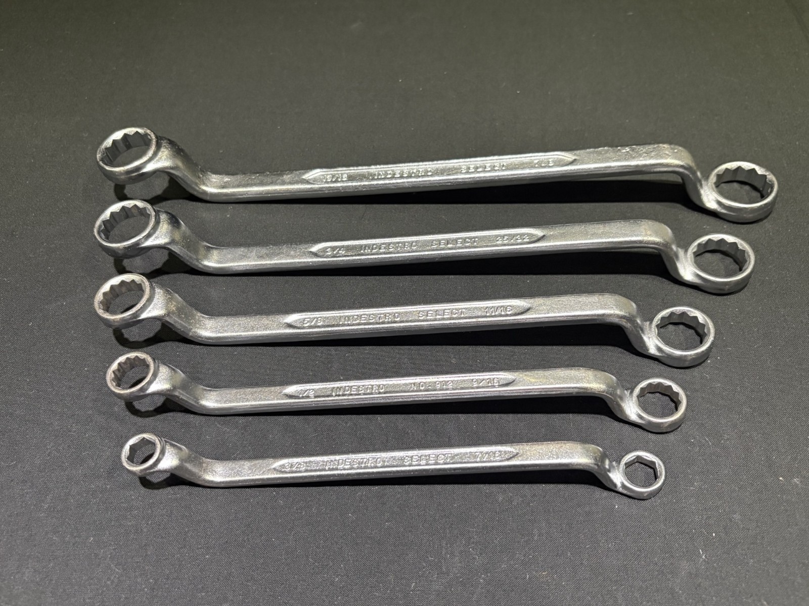 Indestro Offset Double Box Wrench Set of 5 Mixed 6pt/12Pt 911 912 913 914 915