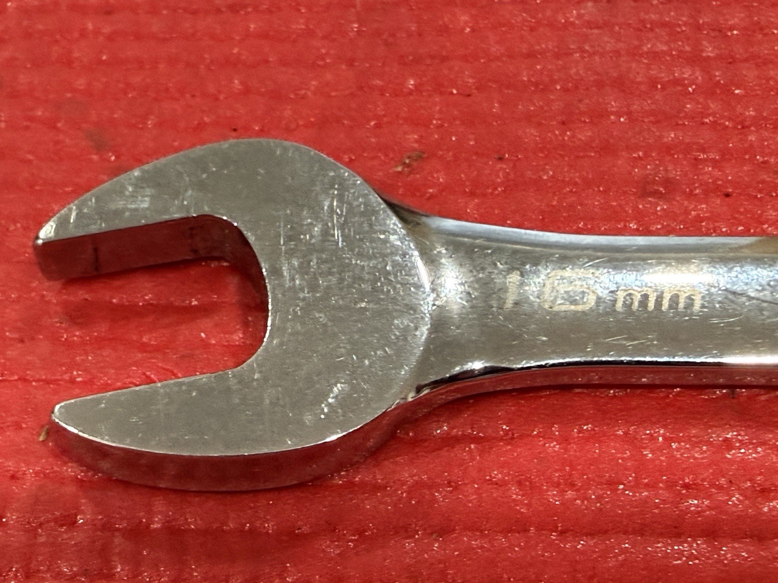 Snap On Blue Point 16mm 15° Offset Ratcheting Combination Wrench BOERM16