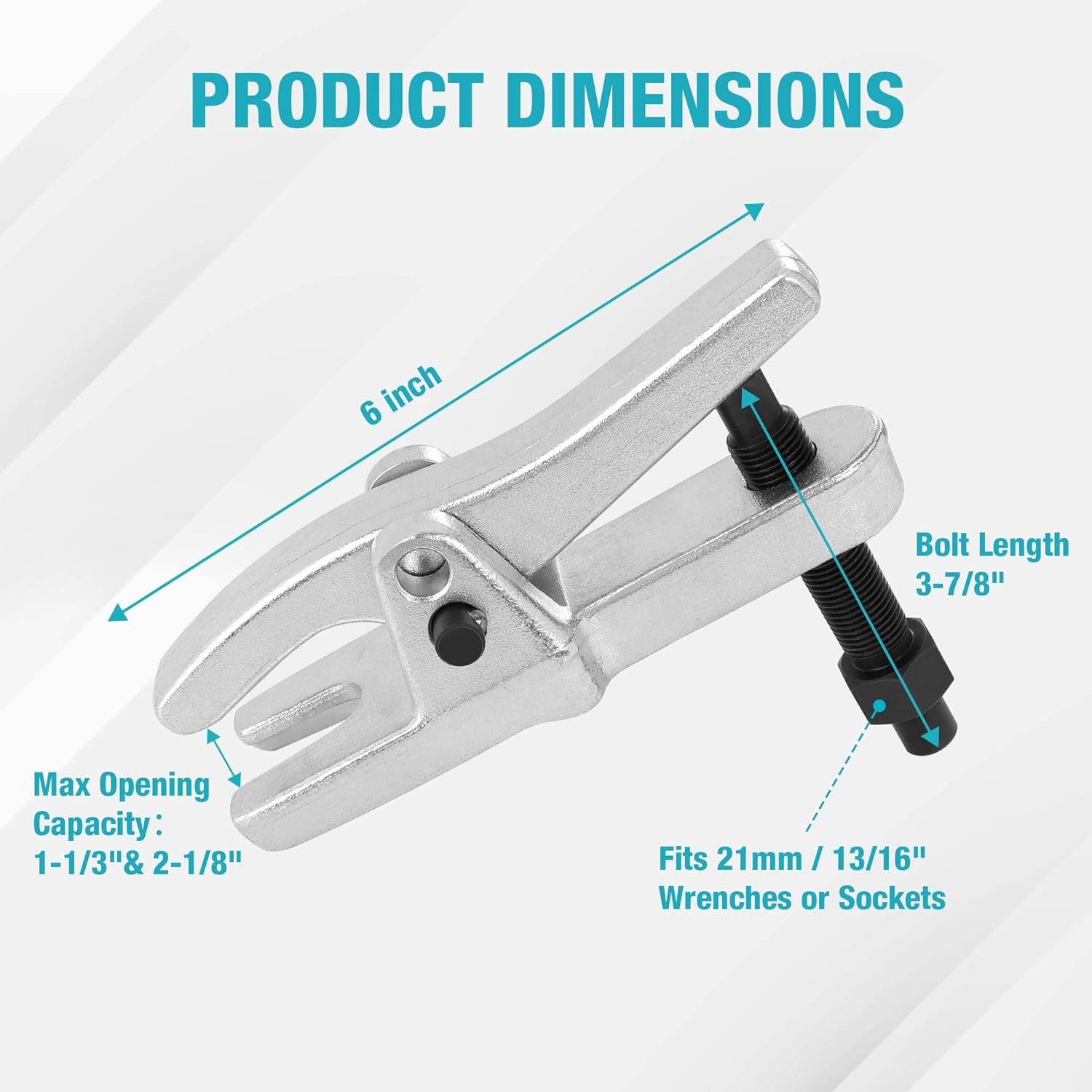 Universal 19mm Ball Joint Puller Separator Tie Rod End Remover Tool